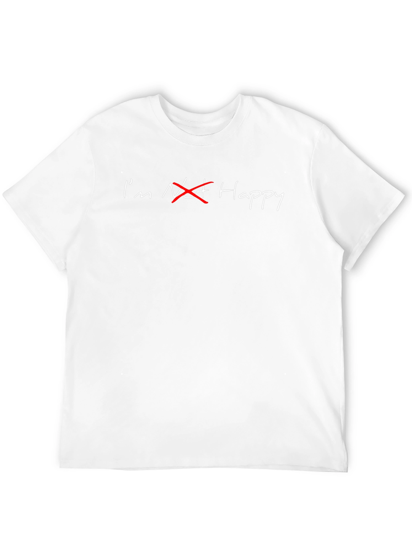 Im Not Happy Black Graphic Tee