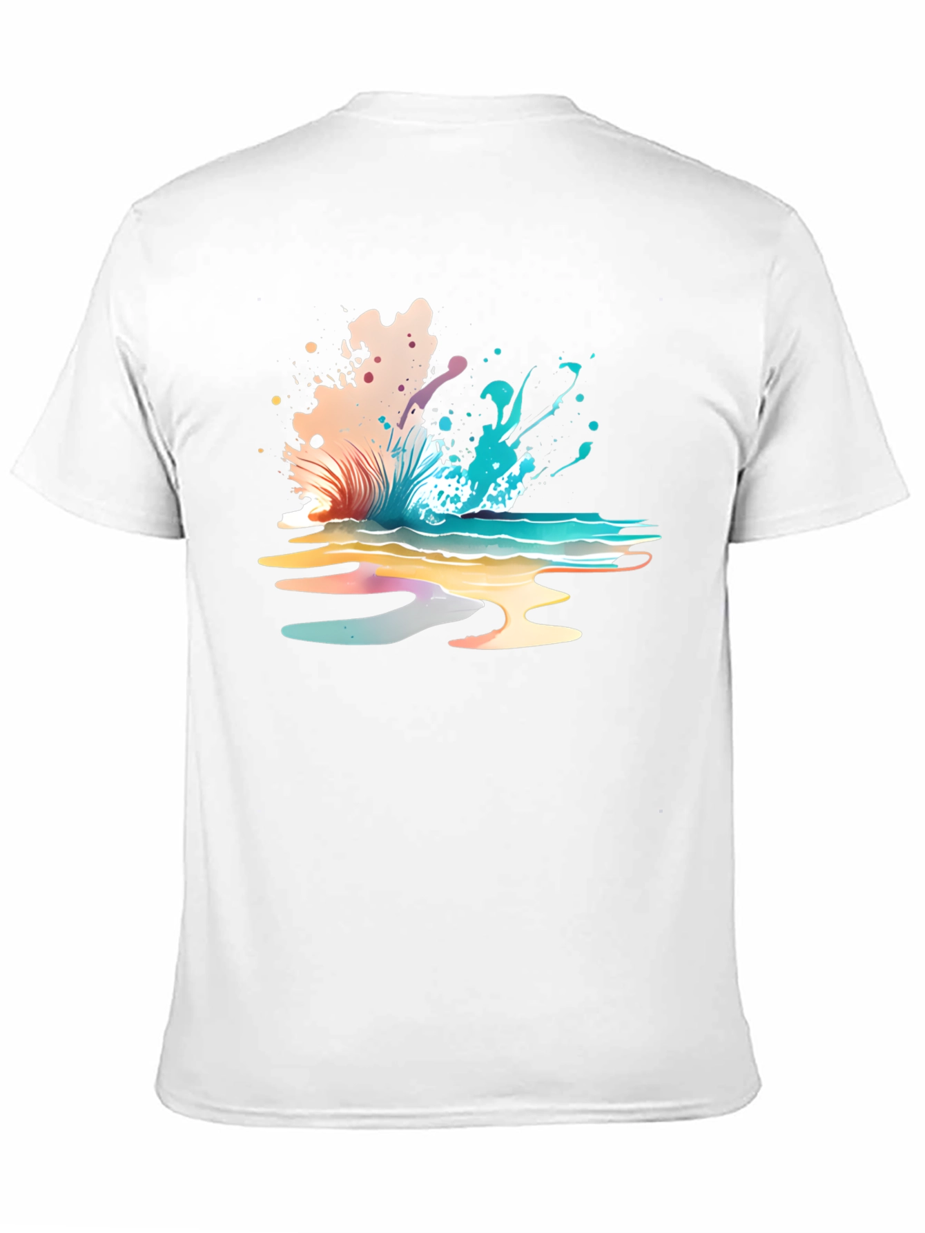 Abstract Wave Graphic Tee