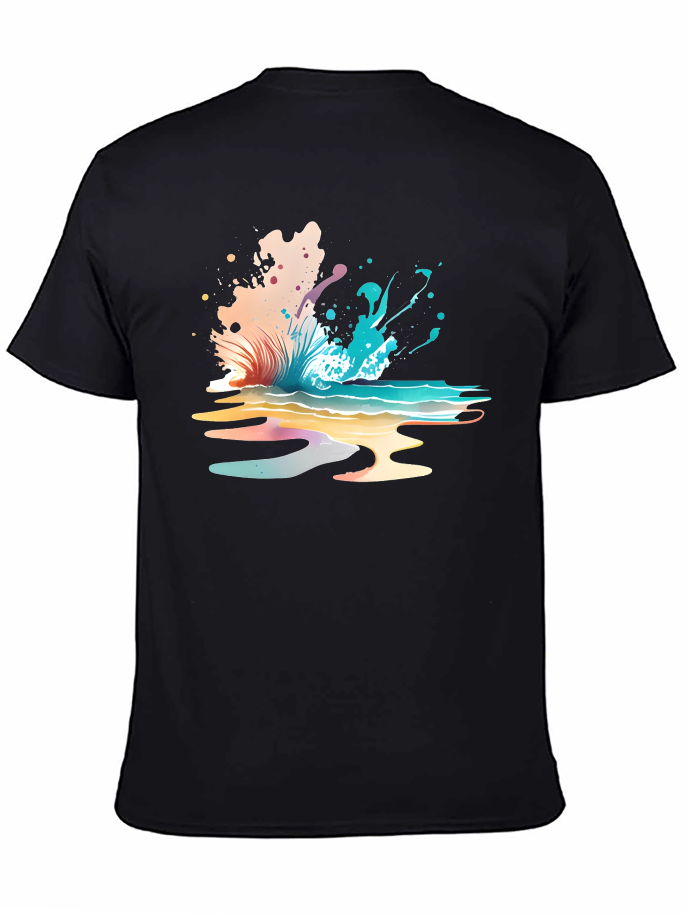 Abstract Wave Graphic Tee