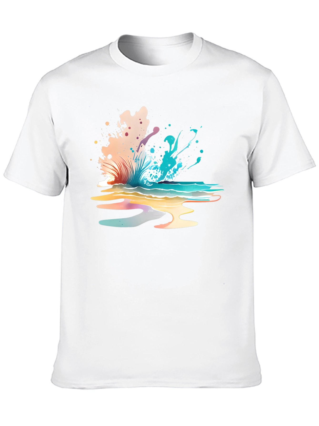 Abstract Wave Graphic Tee