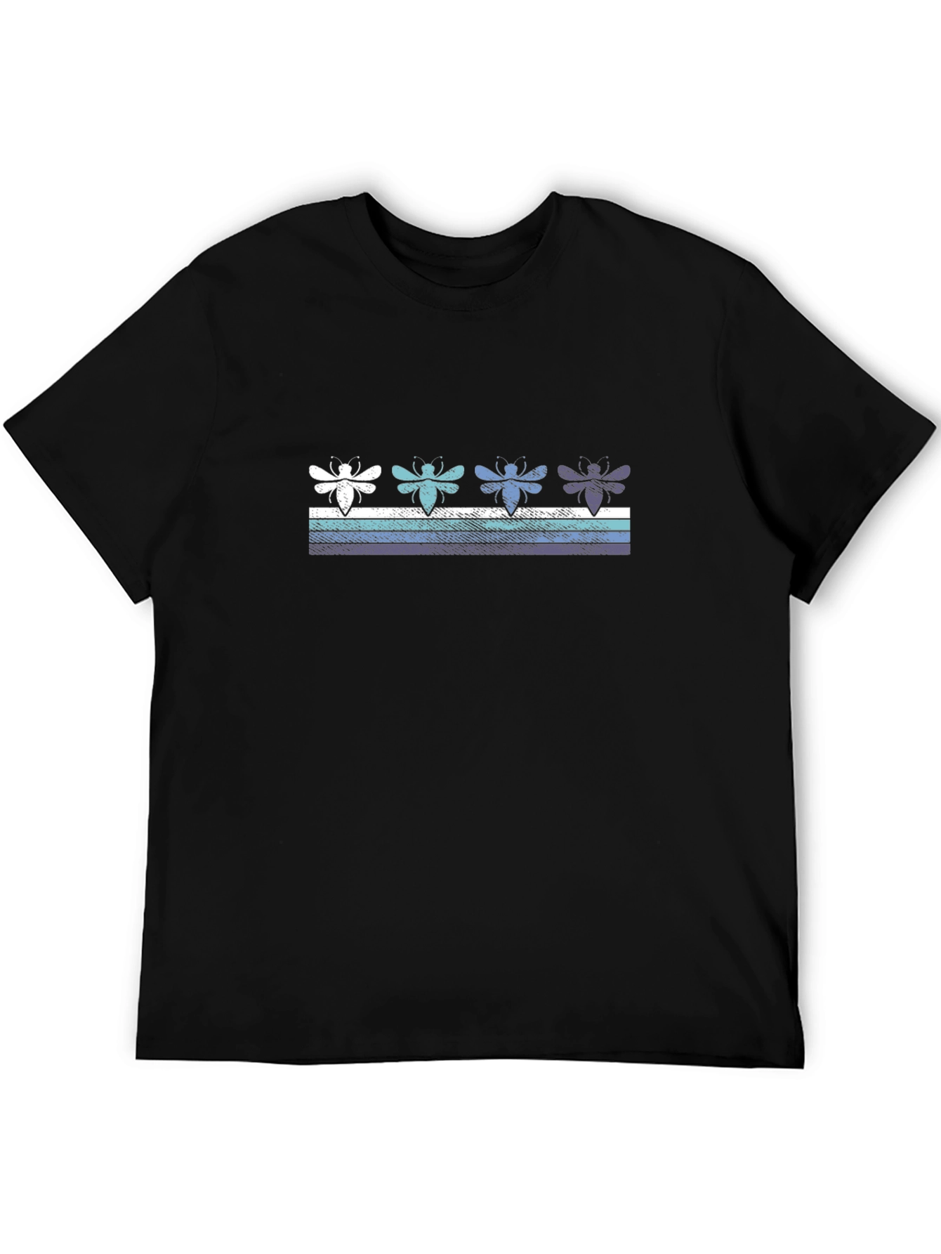 Retro Bee Striped T-Shirt - Unisex Casual Tee