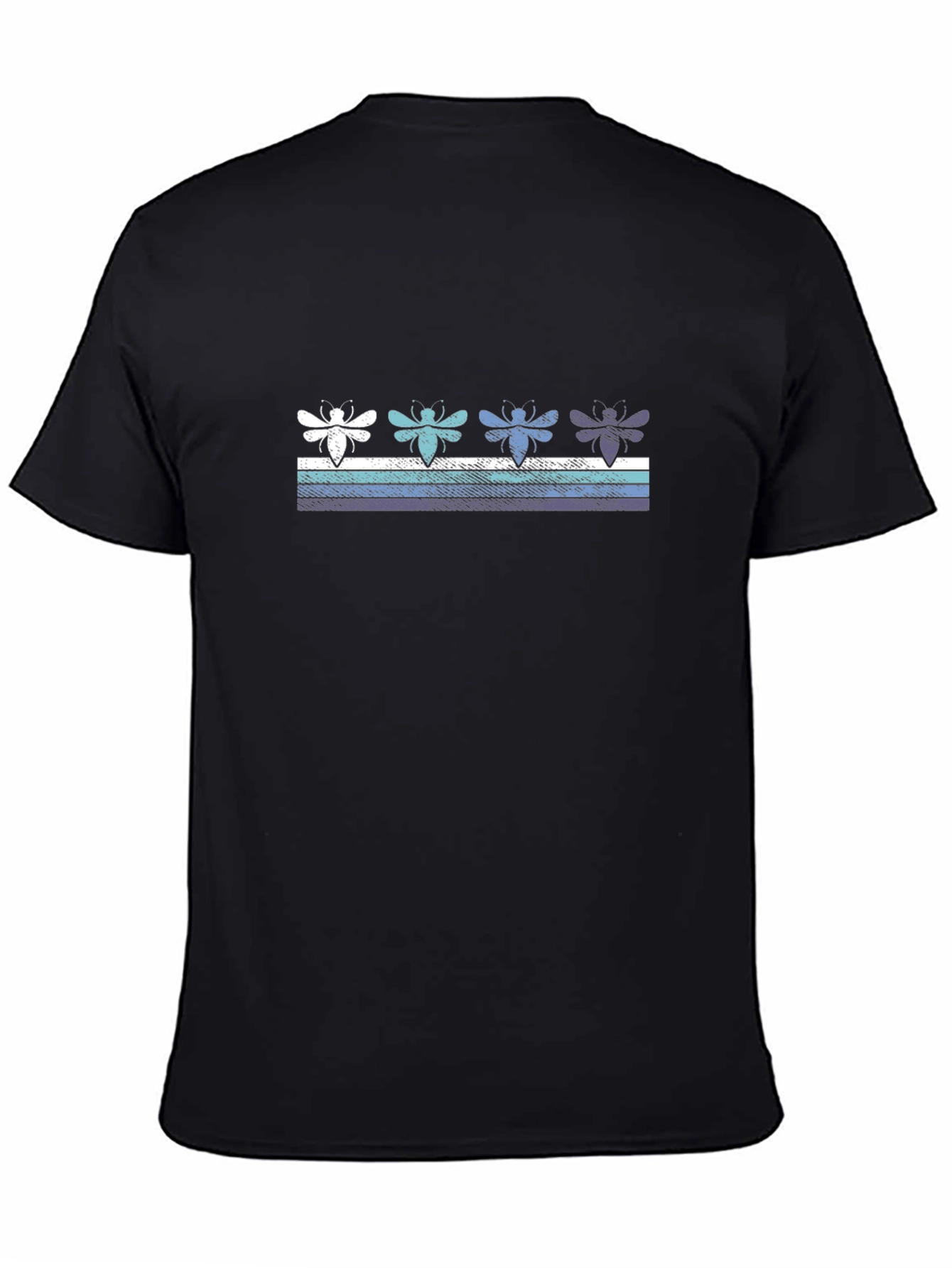 Retro Bee Striped T-Shirt - Unisex Casual Tee