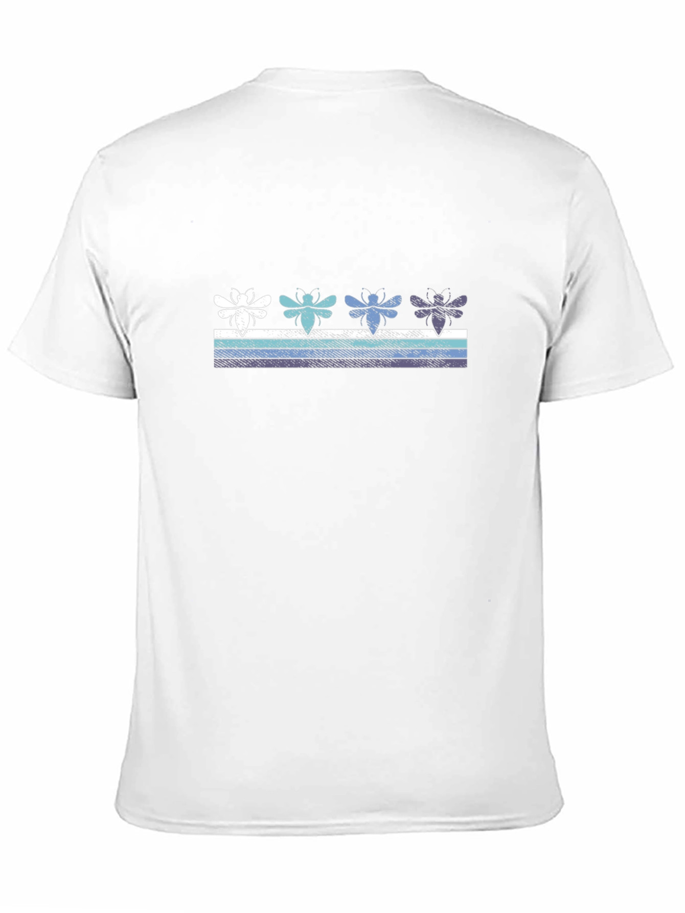 Retro Bee Striped T-Shirt - Unisex Casual Tee