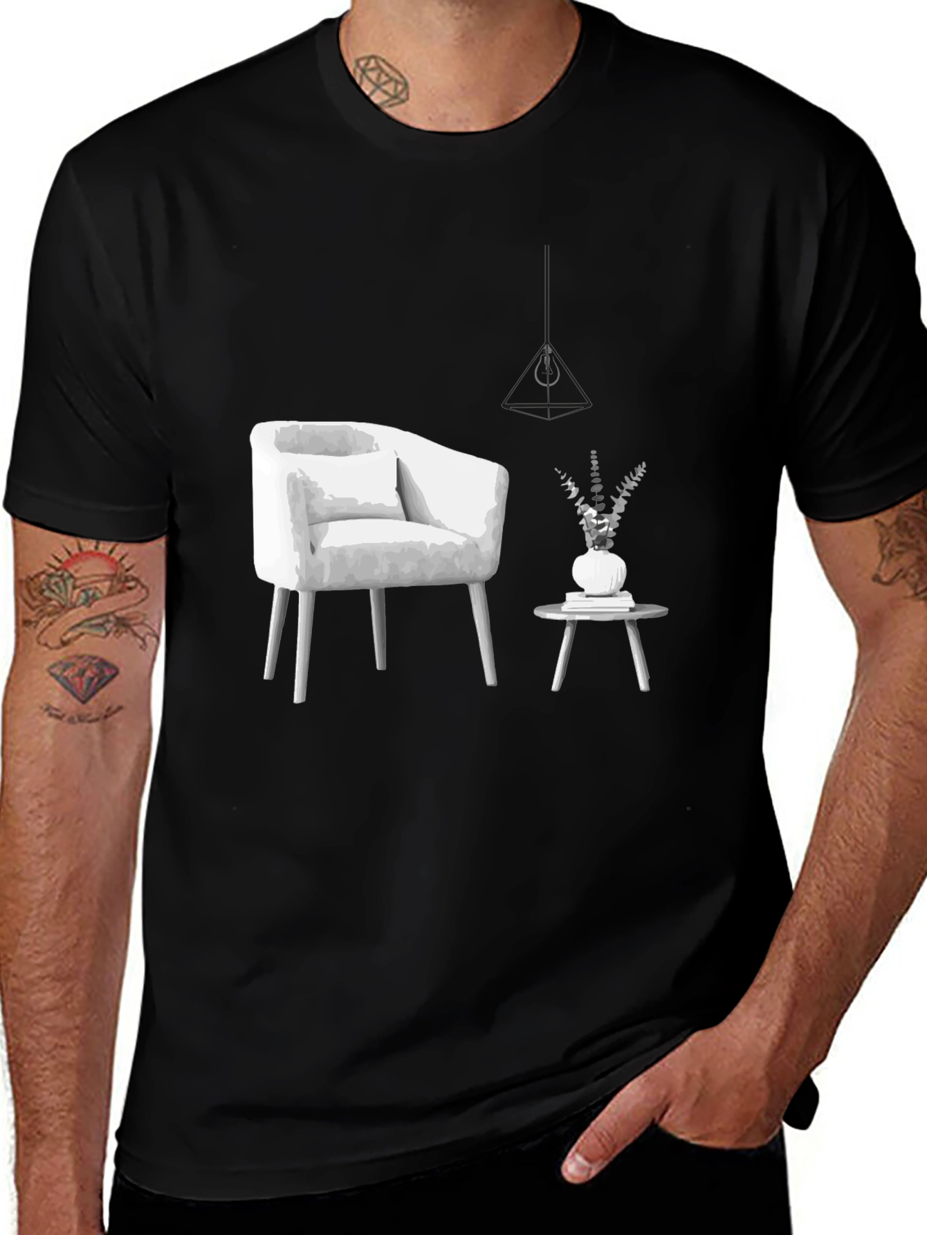 Modern Home Decor T-Shirt - Black