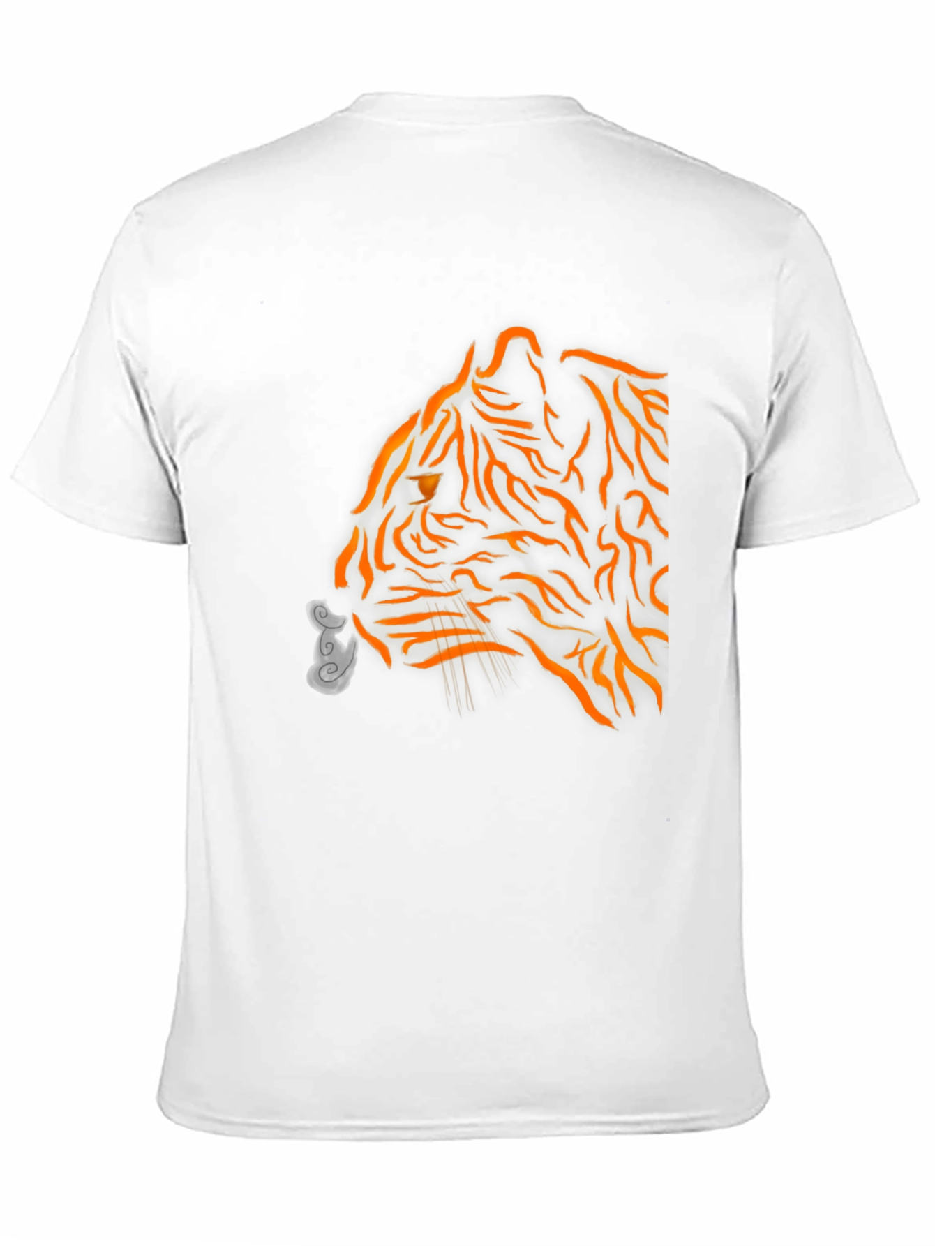 Mens Black Tiger Graphic Tee