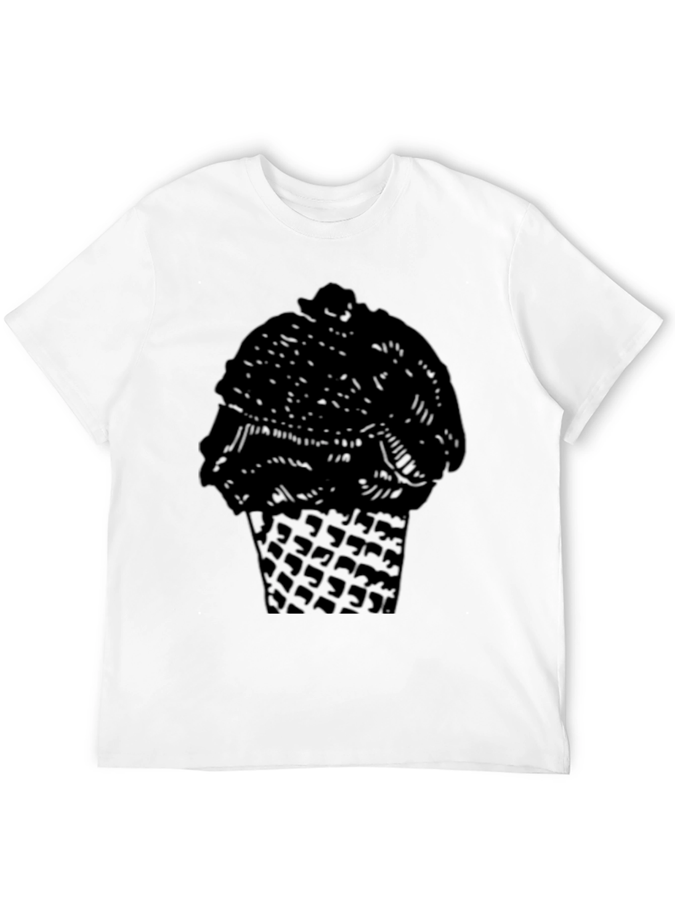 Black Ice Cream Cone Graphic Tee