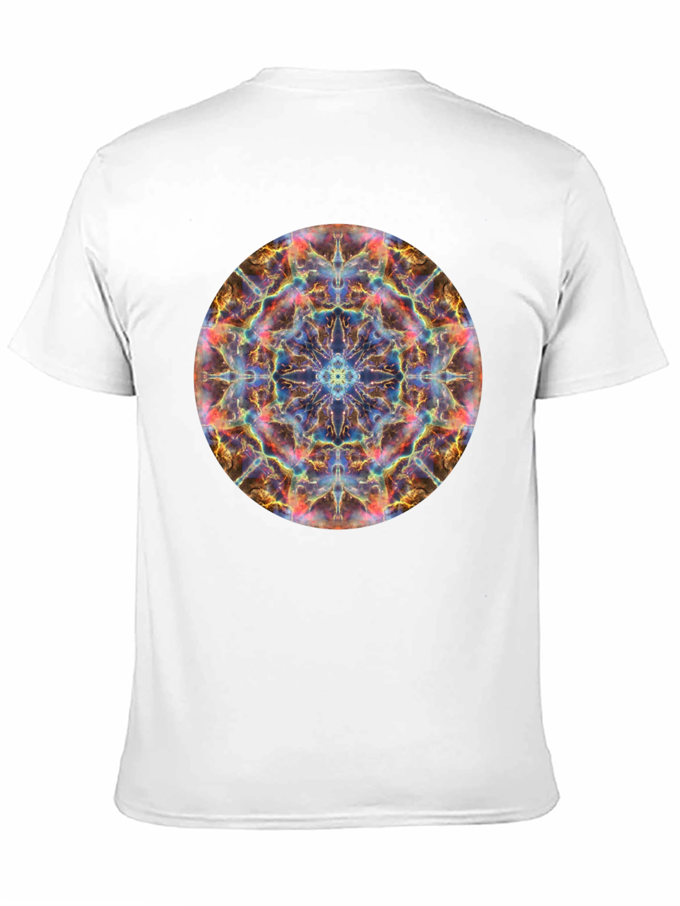 Nebula Mandala Graphic T-Shirt - Cosmic Design