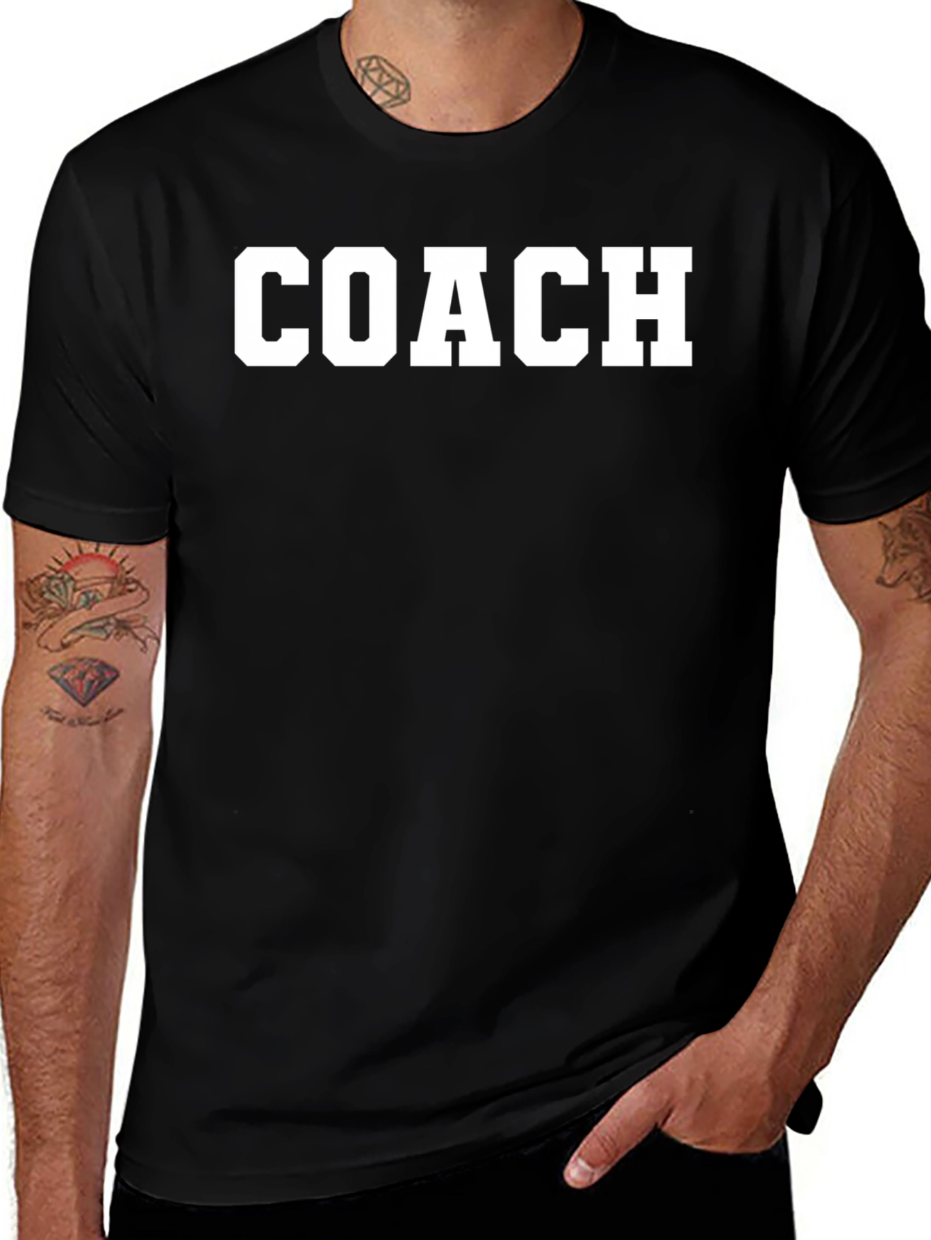 Mens Black COACH Graphic T-Shirt
