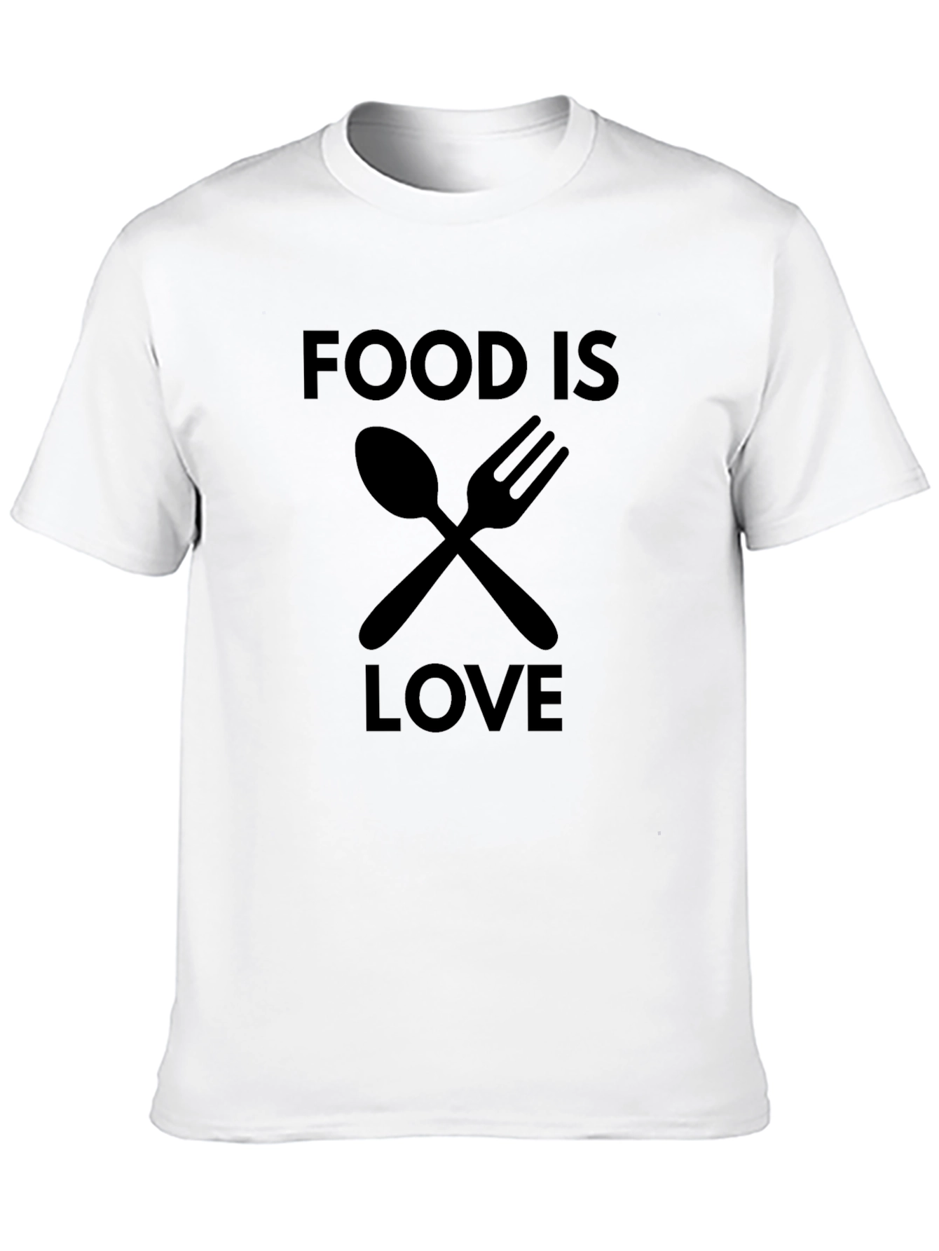 Food Is Love Black T-Shirt