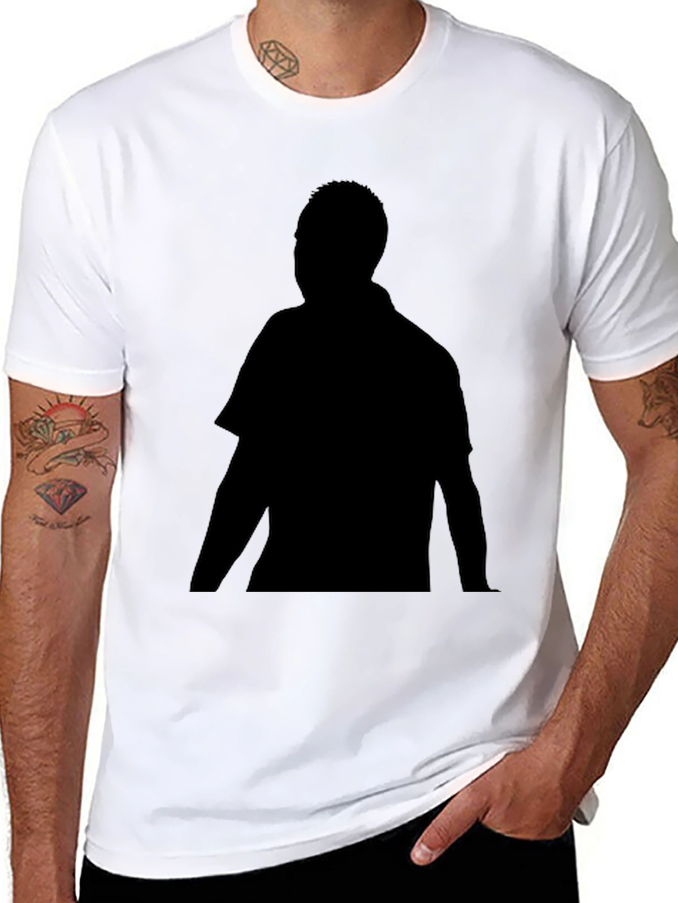 Silhouette Graphic Tee - Classic Black T-Shirt