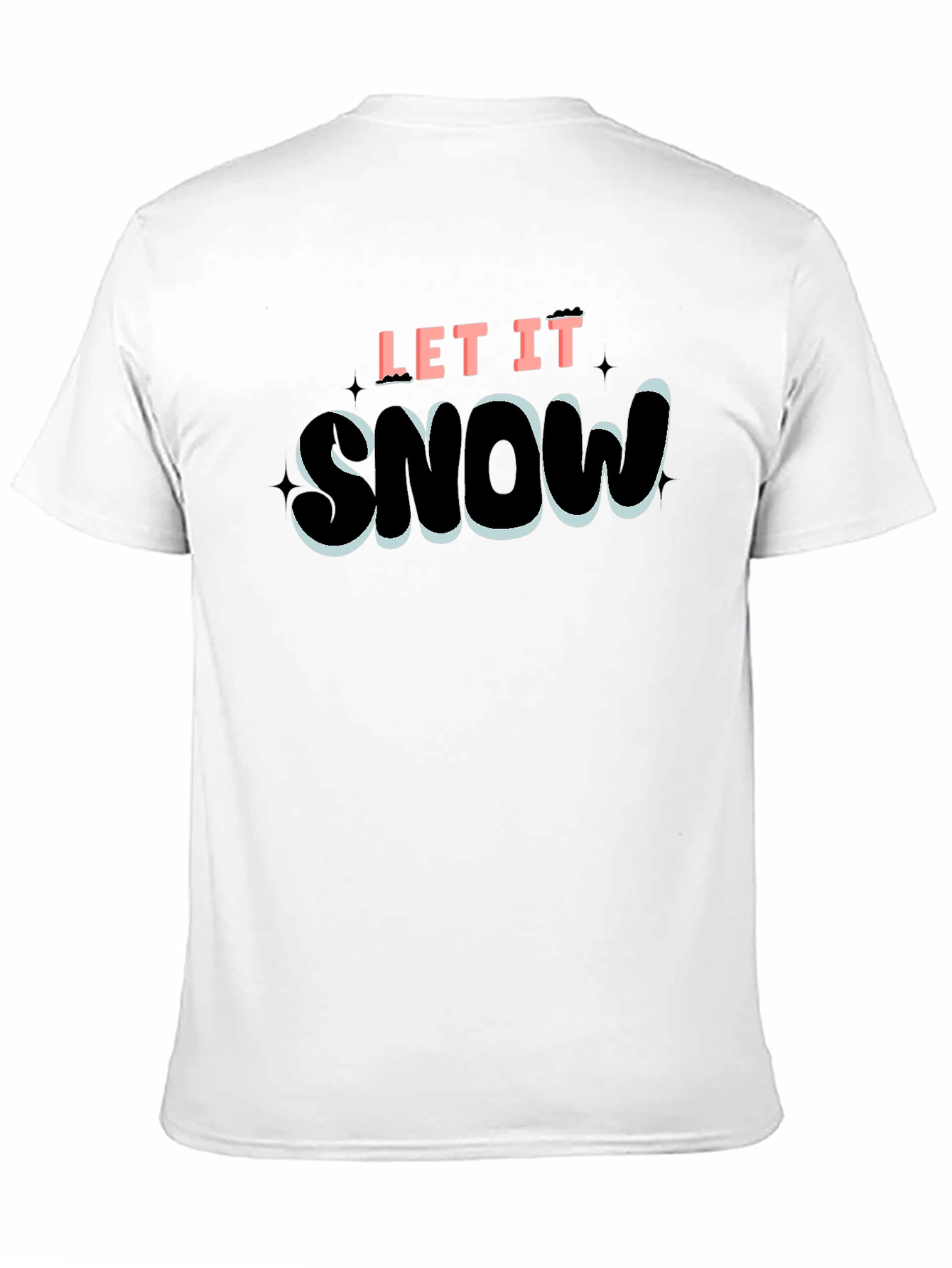 Let It Snow Graphic T-Shirt - Black