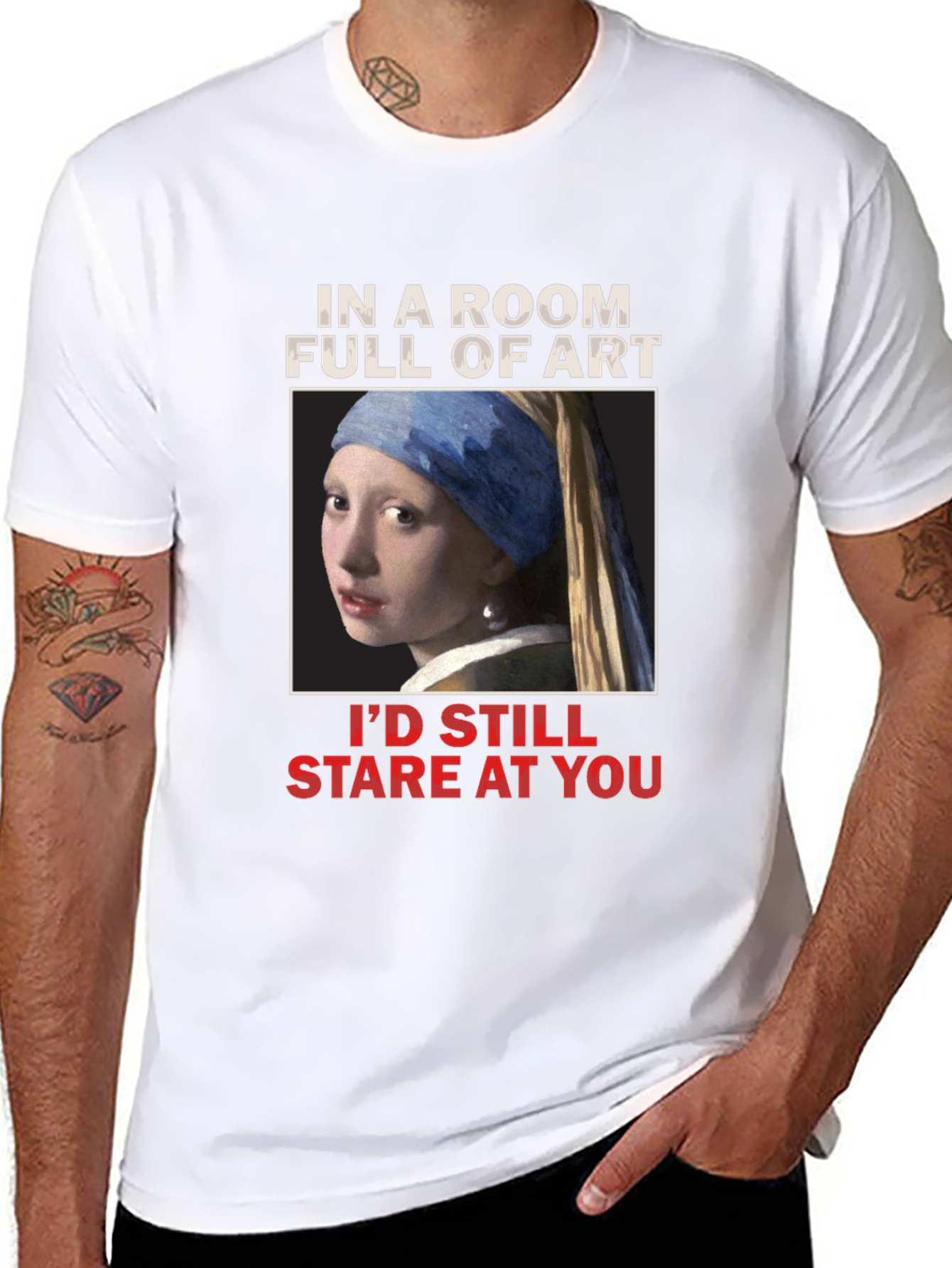 Art Lovers T-Shirt: Girl with a Pearl Earring