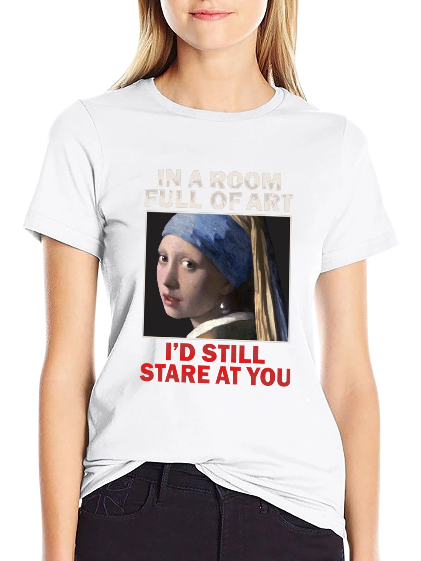 Art Lovers T-Shirt: Girl with a Pearl Earring