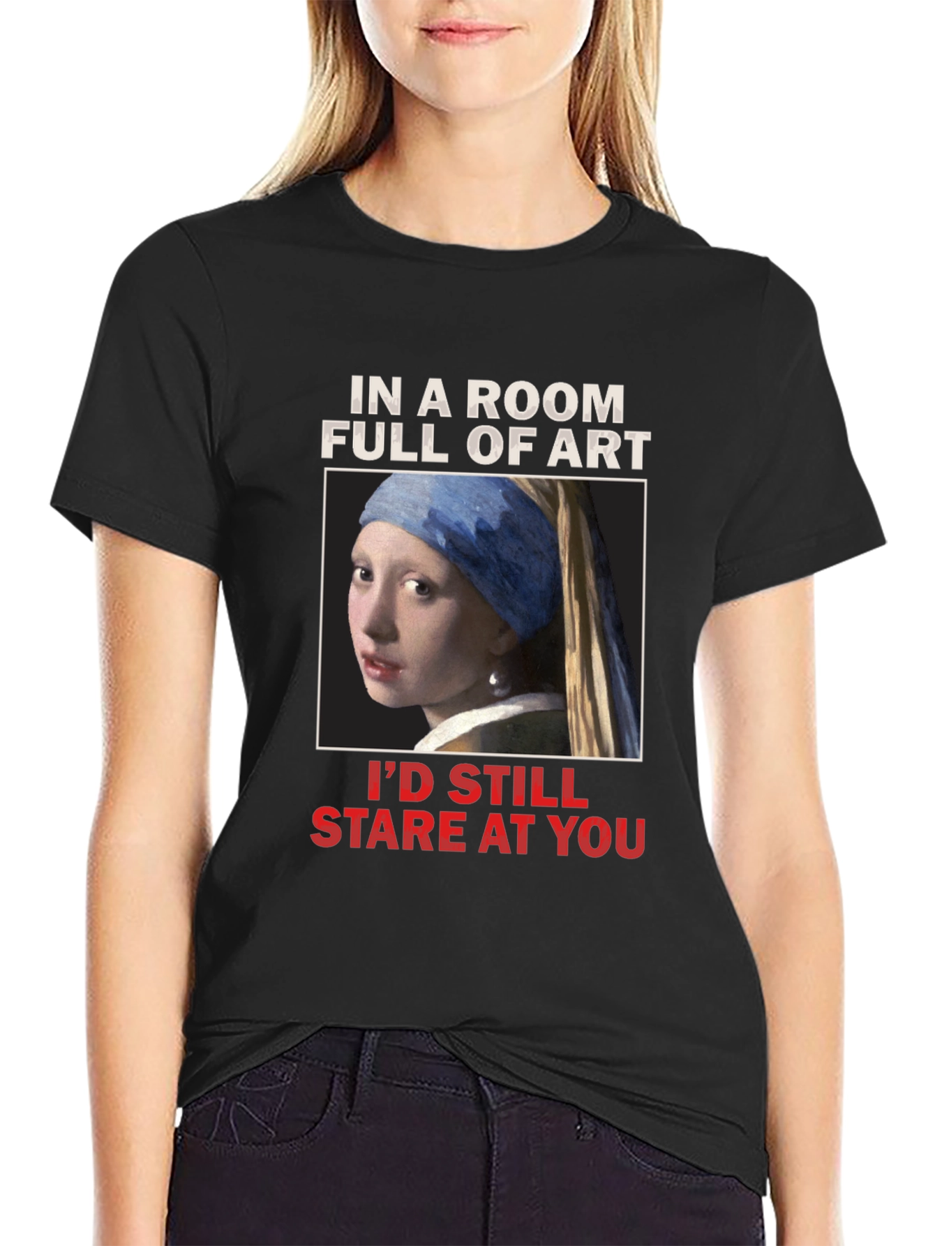 Art Lovers T-Shirt: Girl with a Pearl Earring