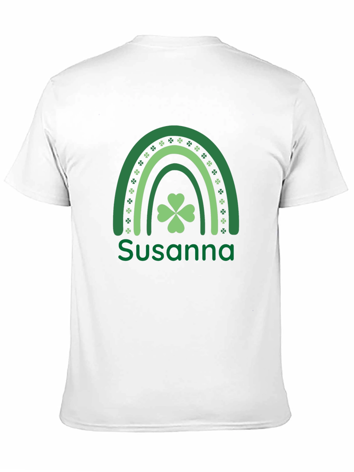 St. Patricks Day Susanna Clover Rainbow Tee