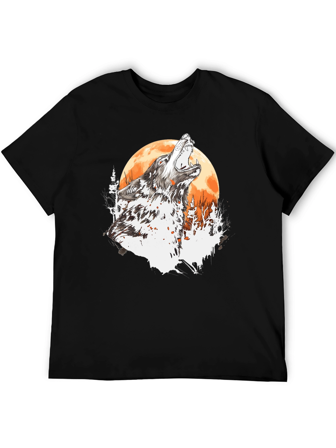 Wolf Howling Moon T-Shirt
