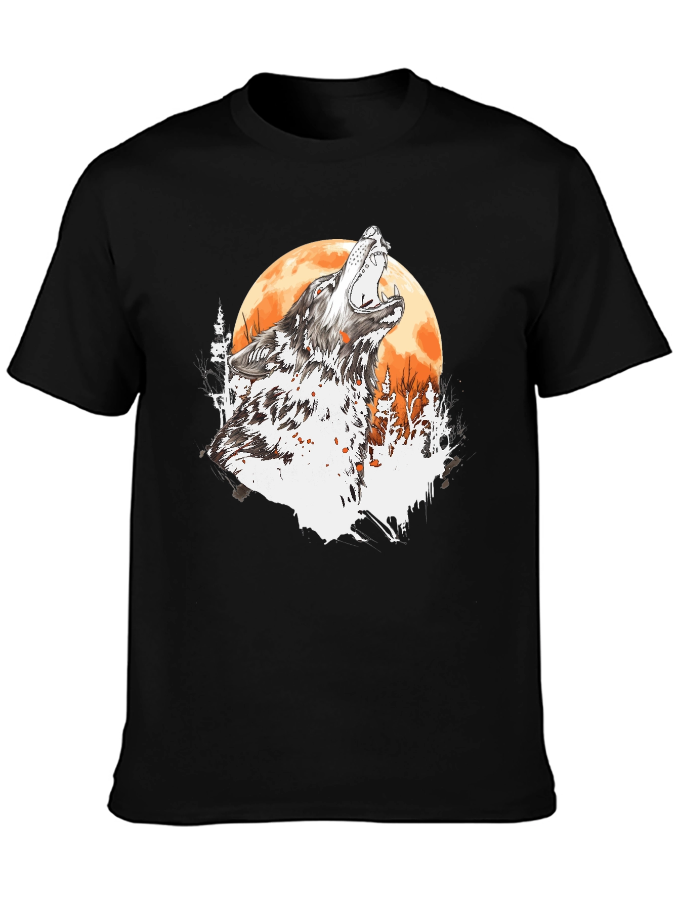 Wolf Howling Moon T-Shirt