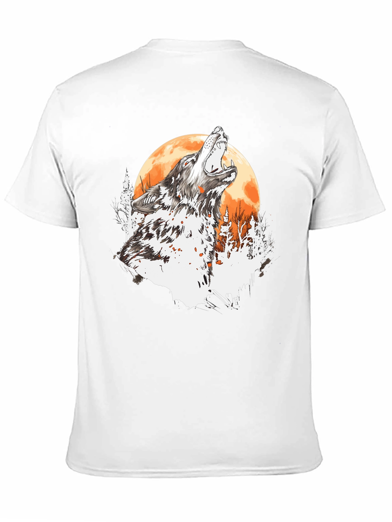 Wolf Howling Moon T-Shirt