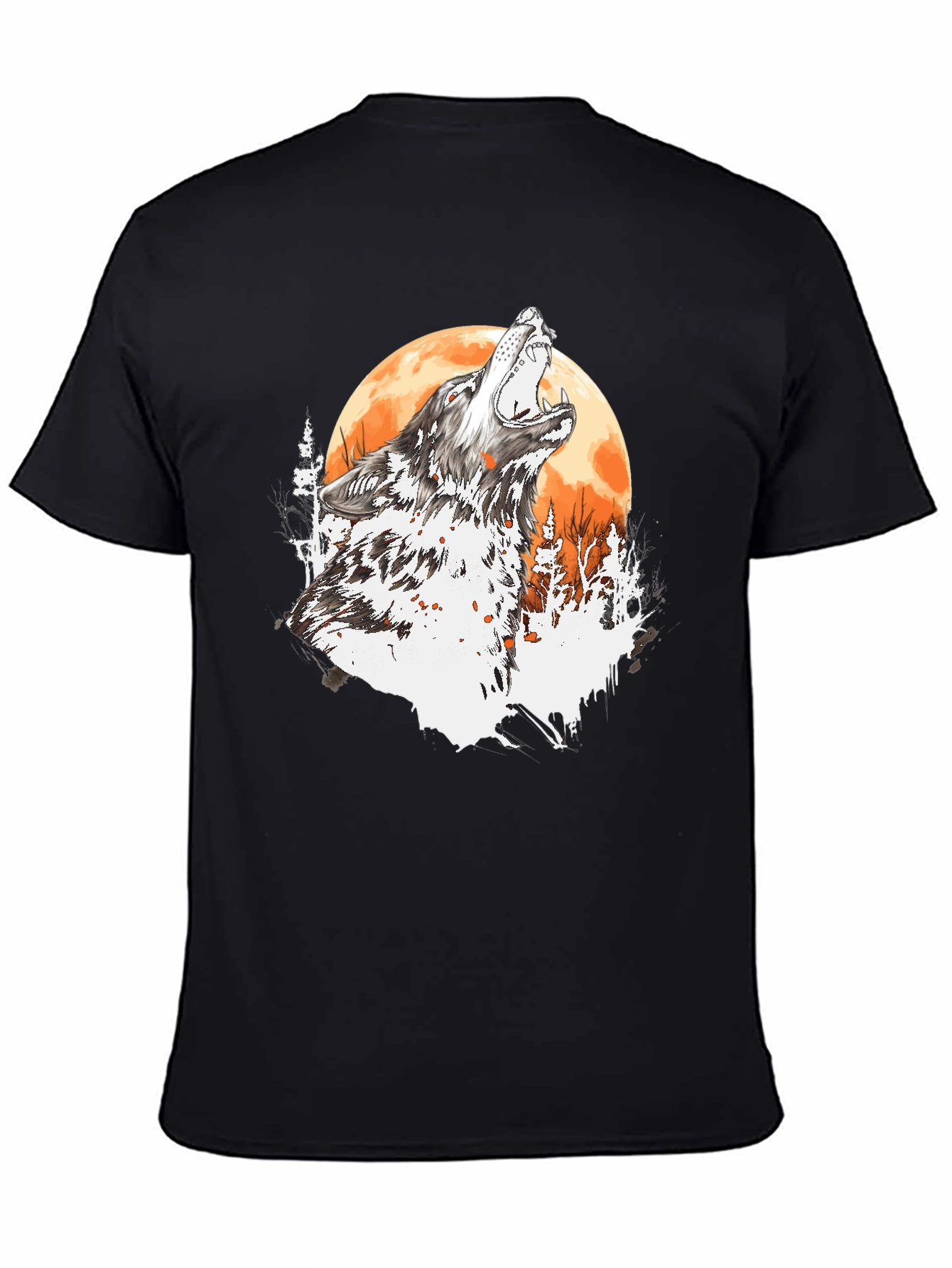 Wolf Howling Moon T-Shirt