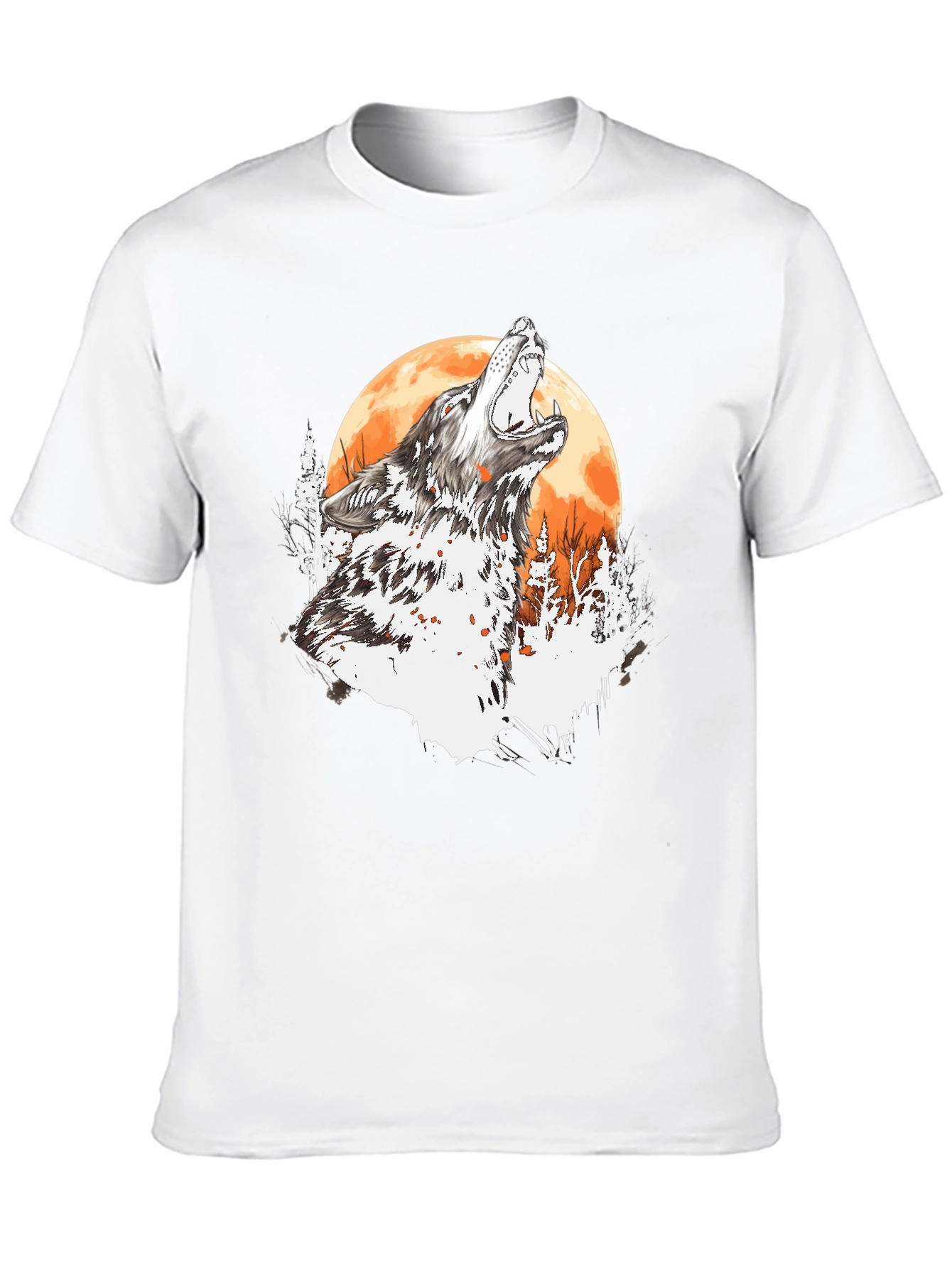 Wolf Howling Moon T-Shirt