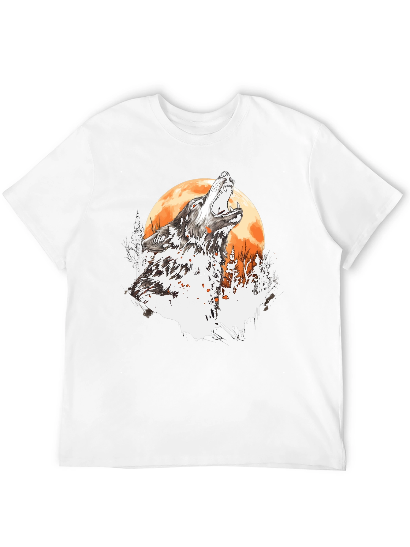 Wolf Howling Moon T-Shirt