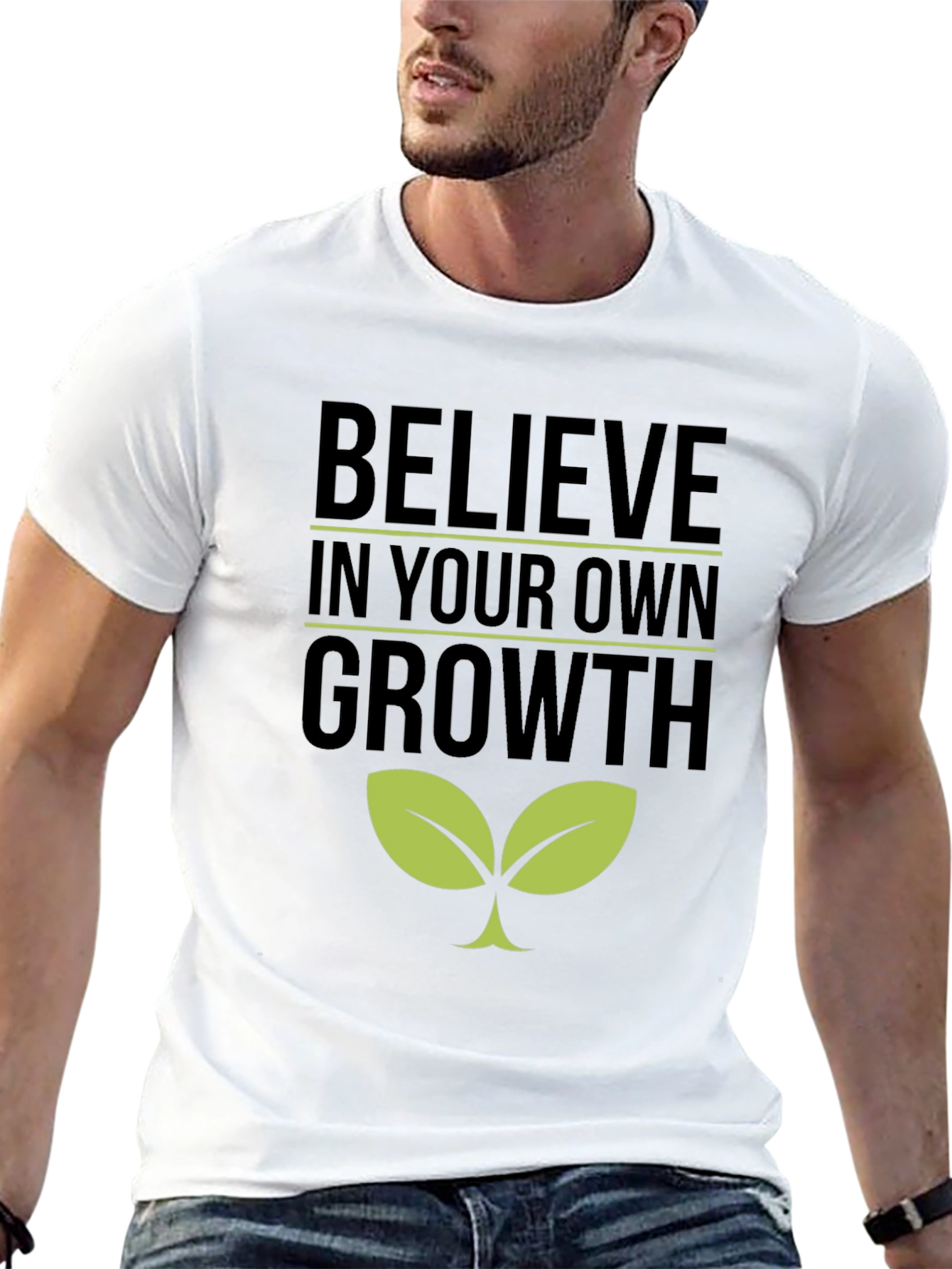 Believe in Your Own Growth T-Shirt - Black