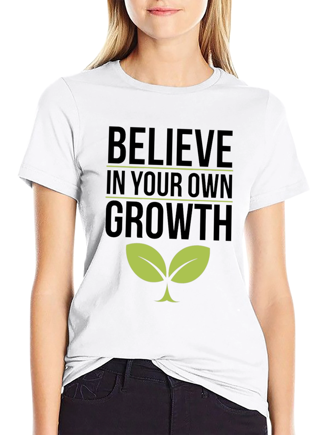 Believe in Your Own Growth T-Shirt - Black