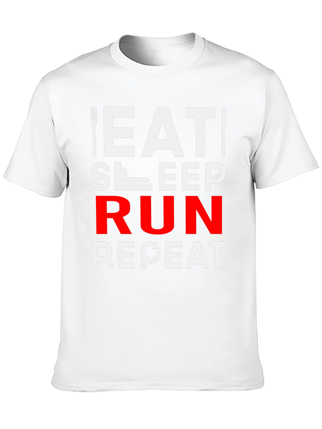 Eat Sleep Run Repeat Graphic T-Shirt