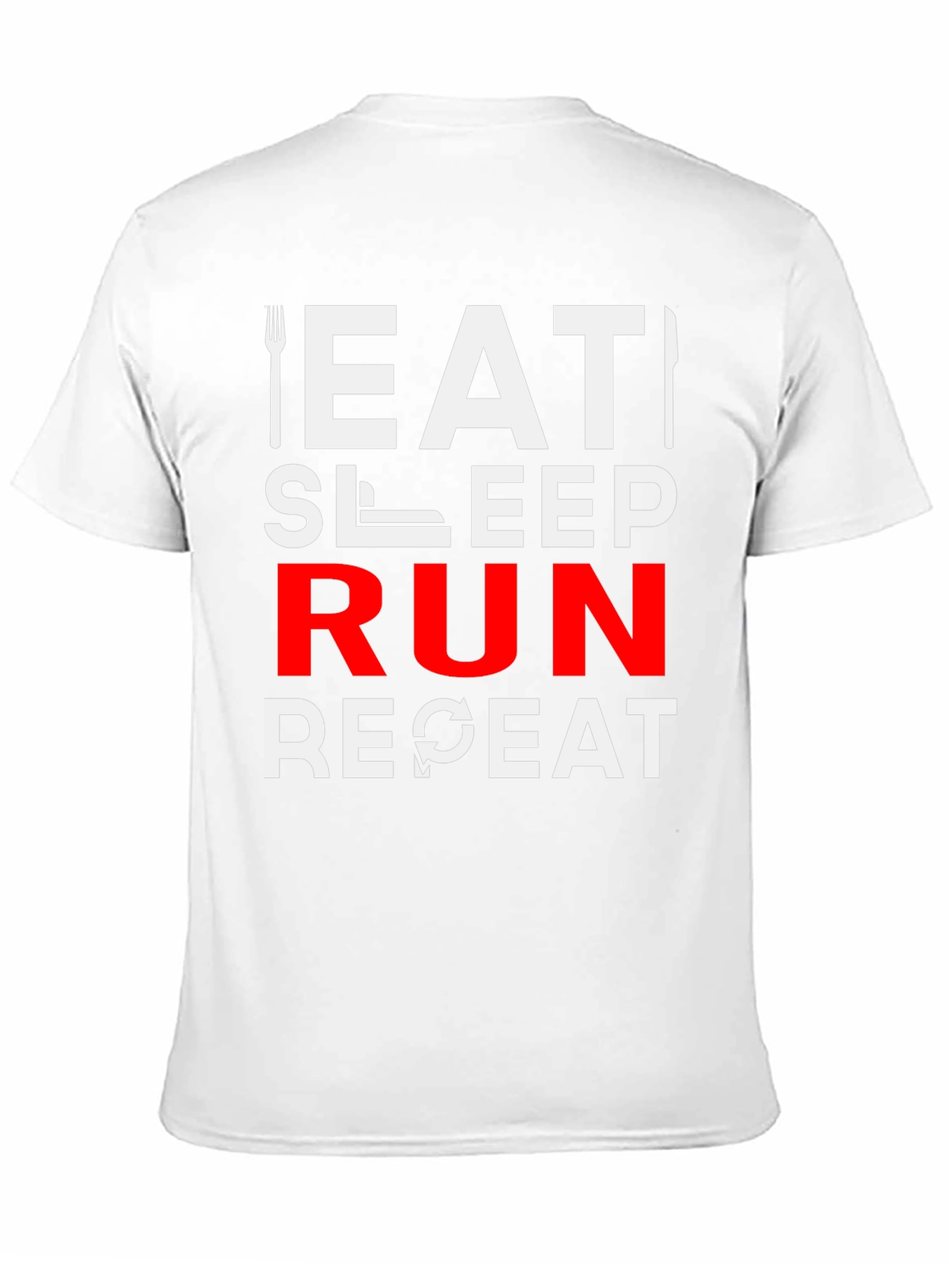 Eat Sleep Run Repeat Graphic T-Shirt