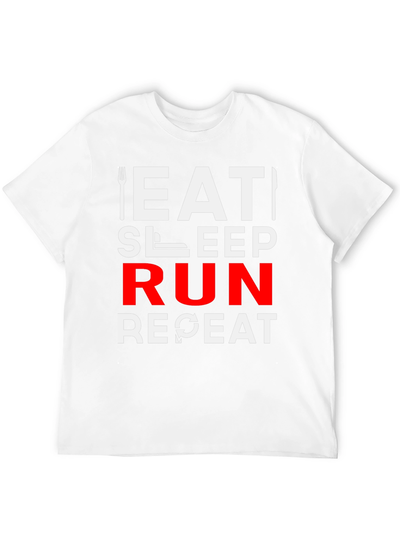 Eat Sleep Run Repeat Graphic T-Shirt