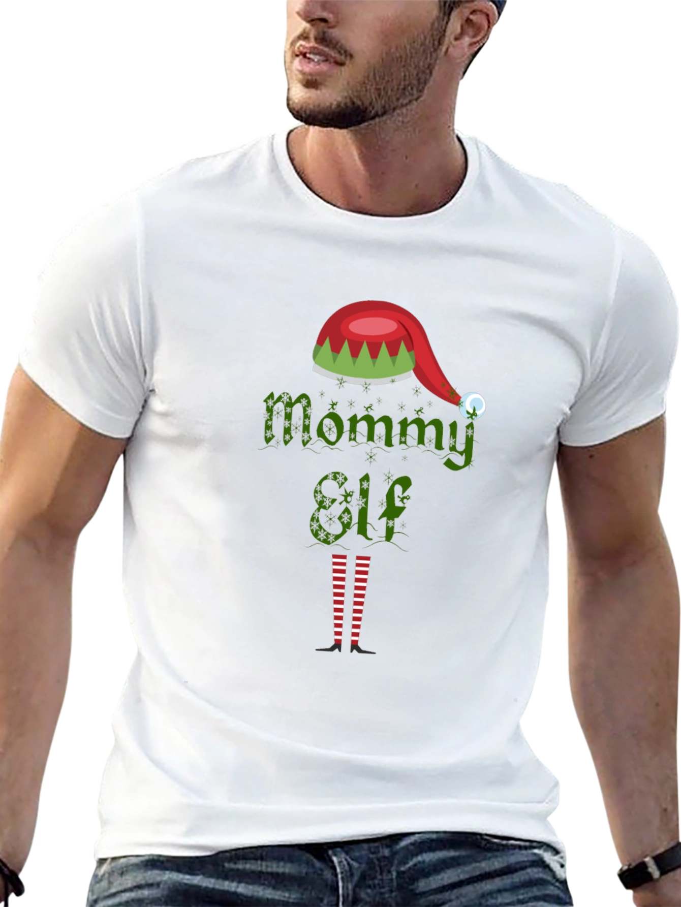 Mommy Elf Graphic Tee - Holiday Cheer!