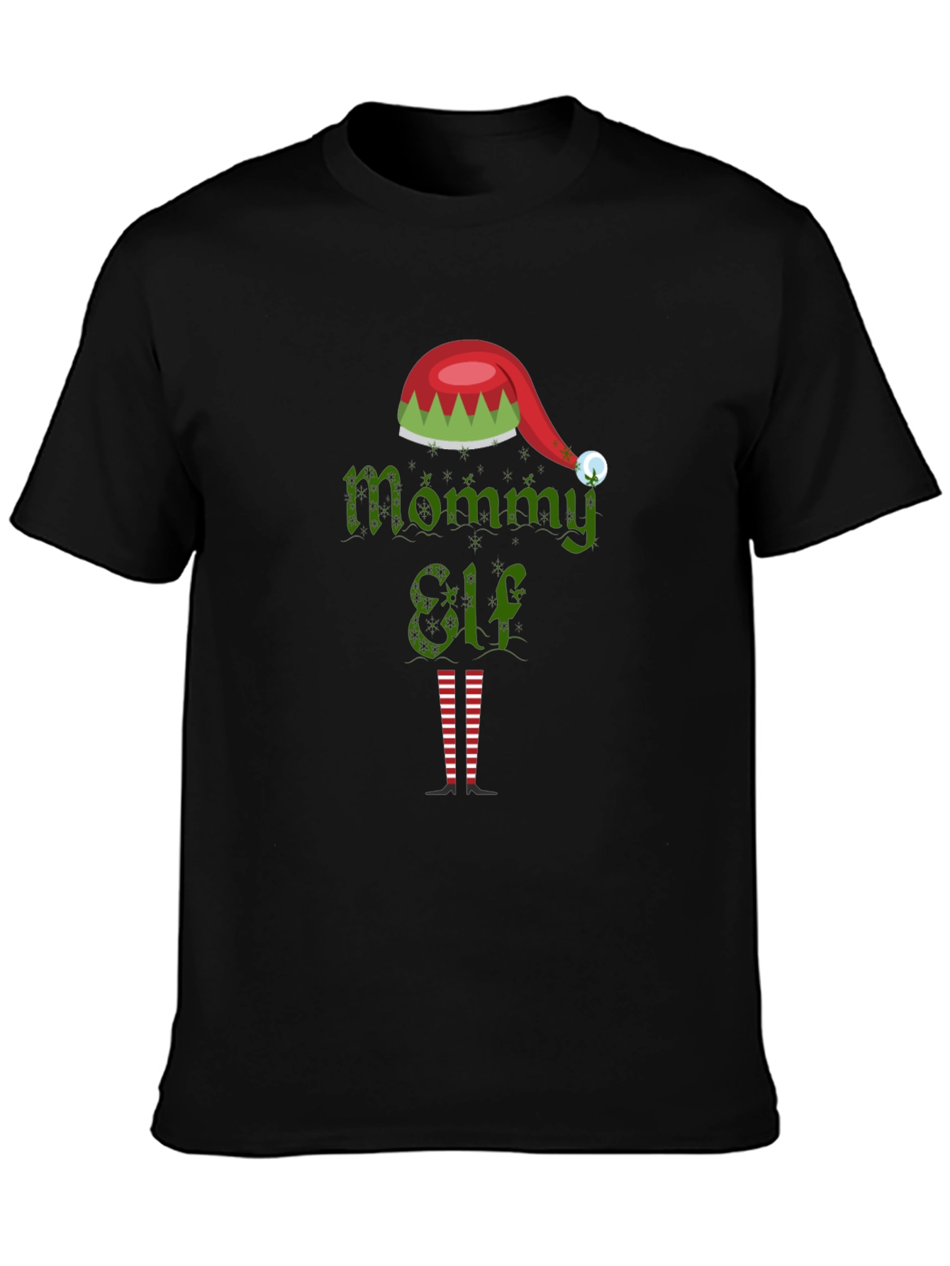 Mommy Elf Graphic Tee - Holiday Cheer!