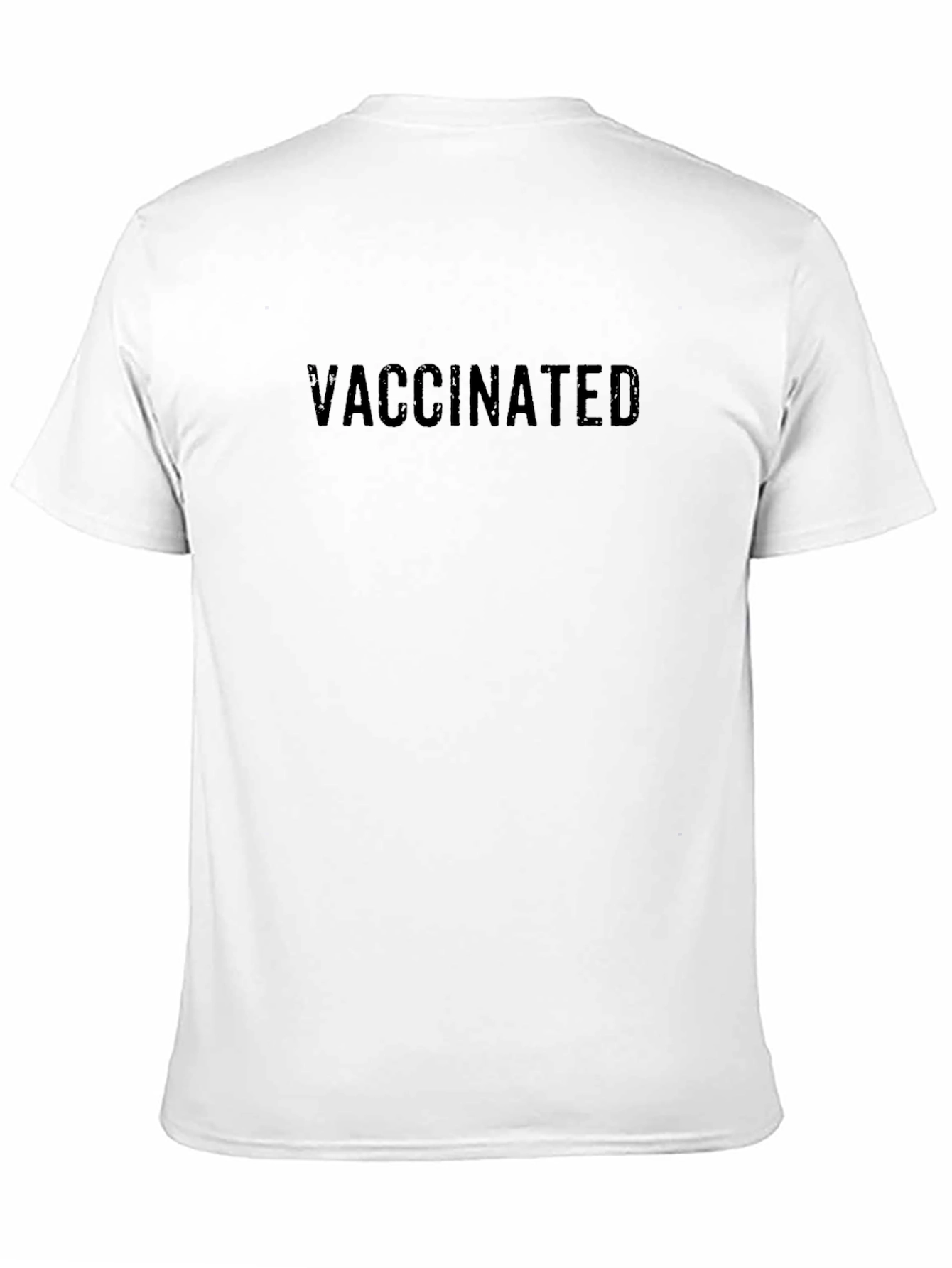 Vaccinated Black T-Shirt - Modern Style
