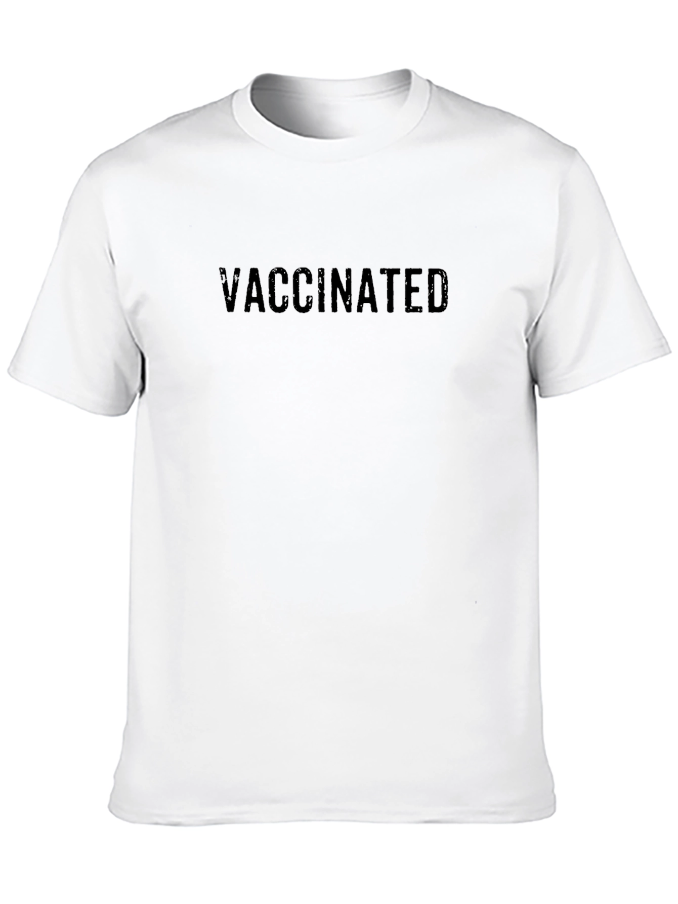 Vaccinated Black T-Shirt - Modern Style