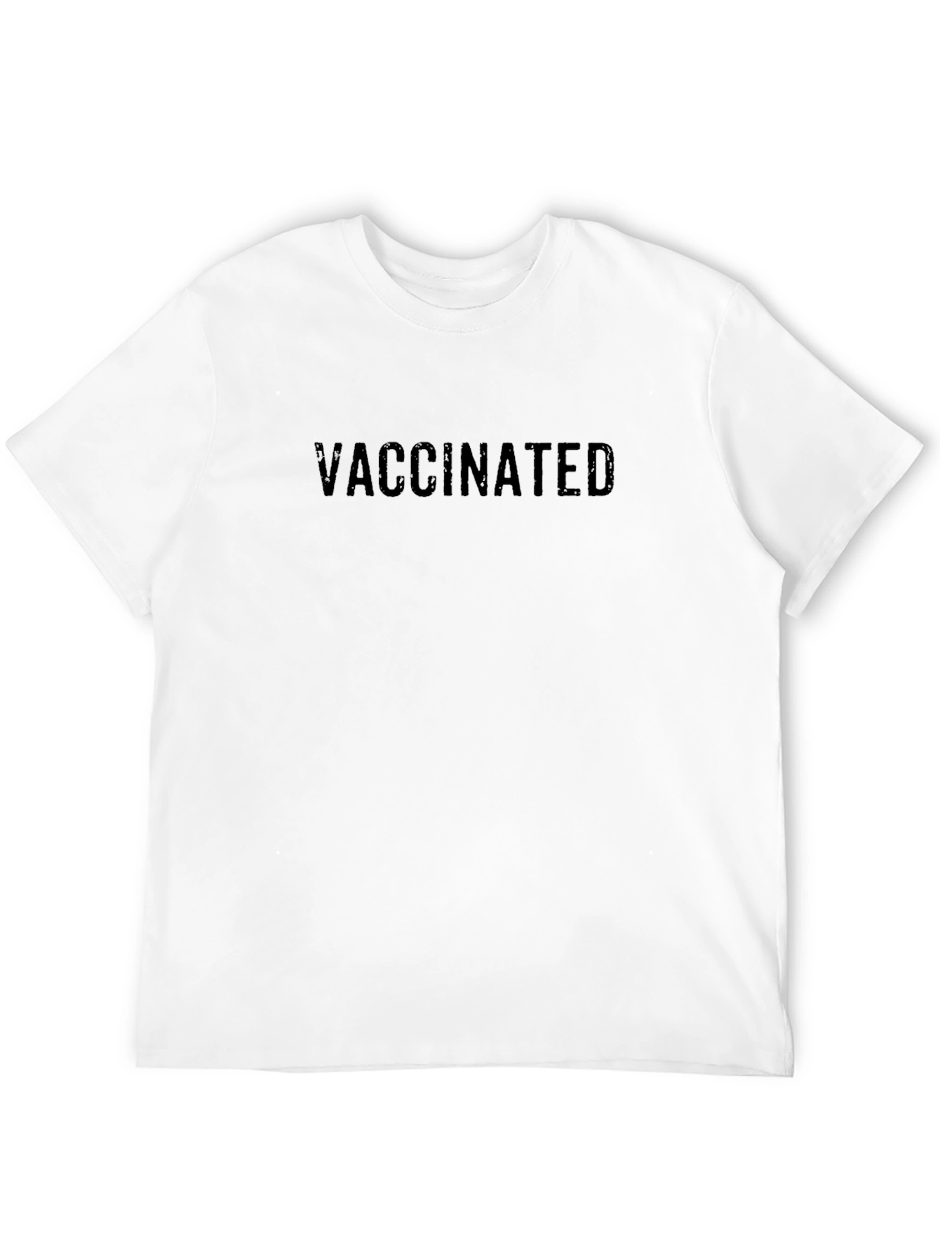Vaccinated Black T-Shirt - Modern Style
