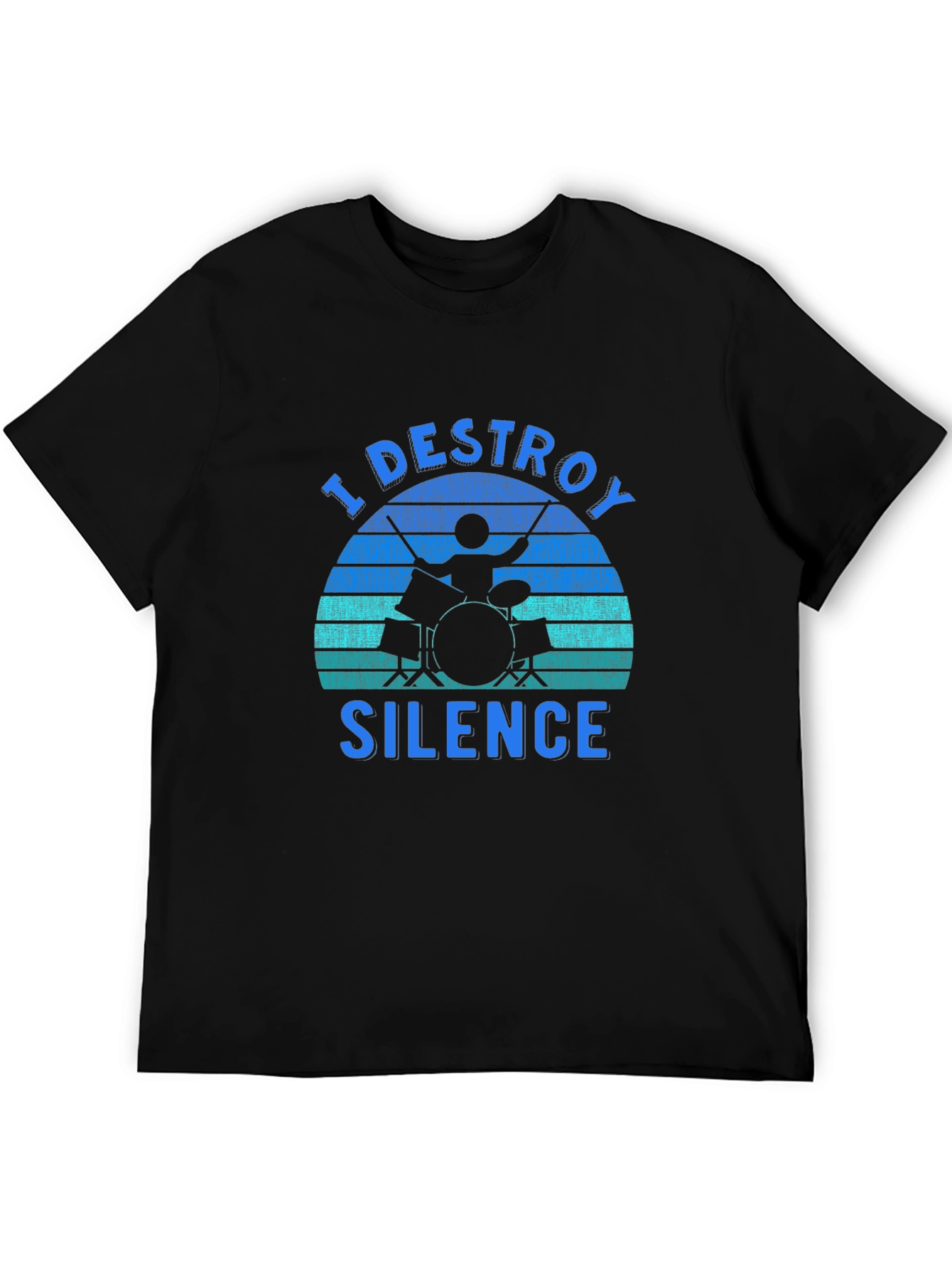 I Destroy Silence Drummer Graphic Tee