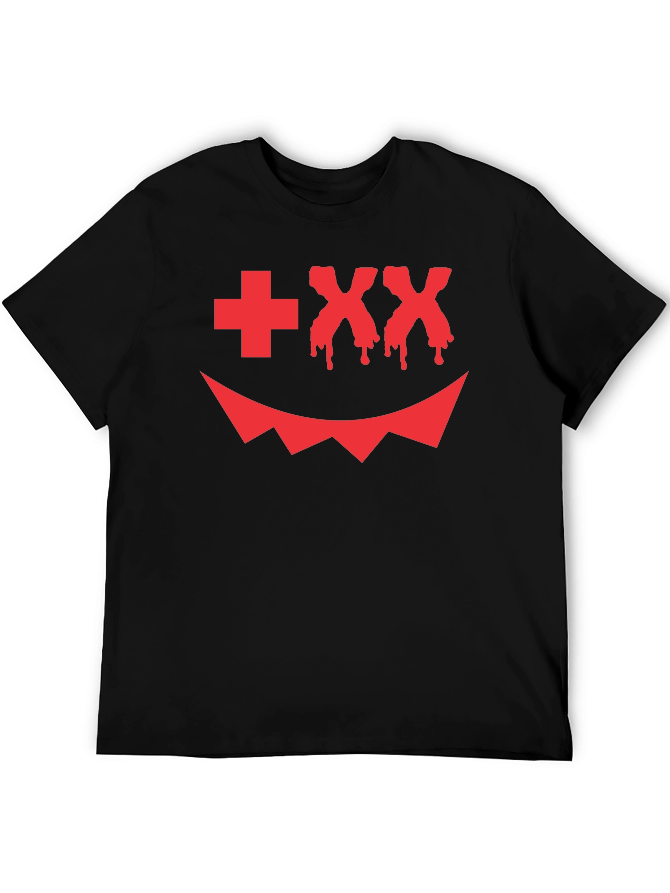 Scary Face Graphic Tee - Halloween Style