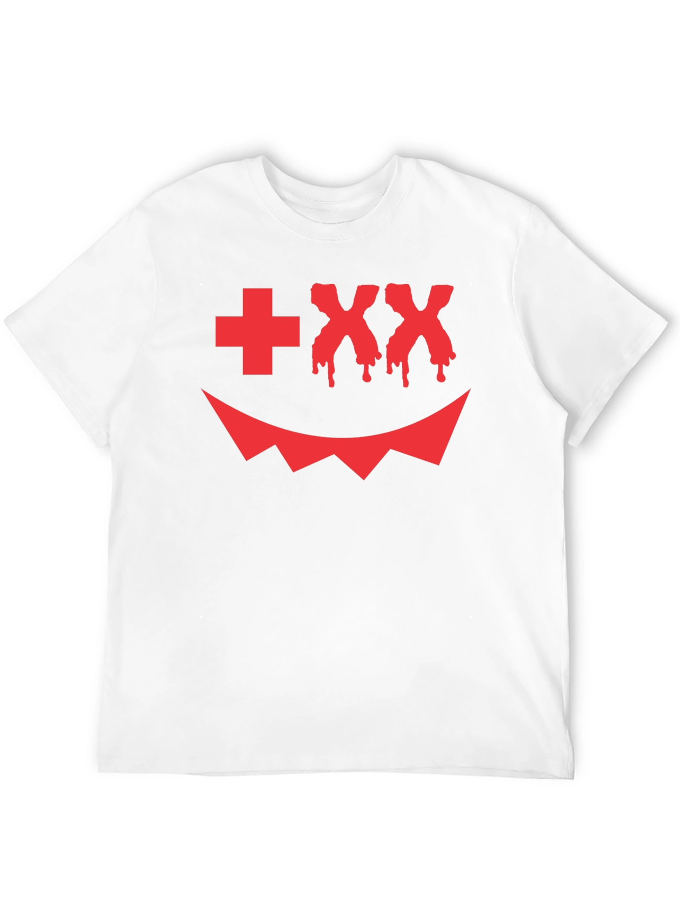 Scary Face Graphic Tee - Halloween Style