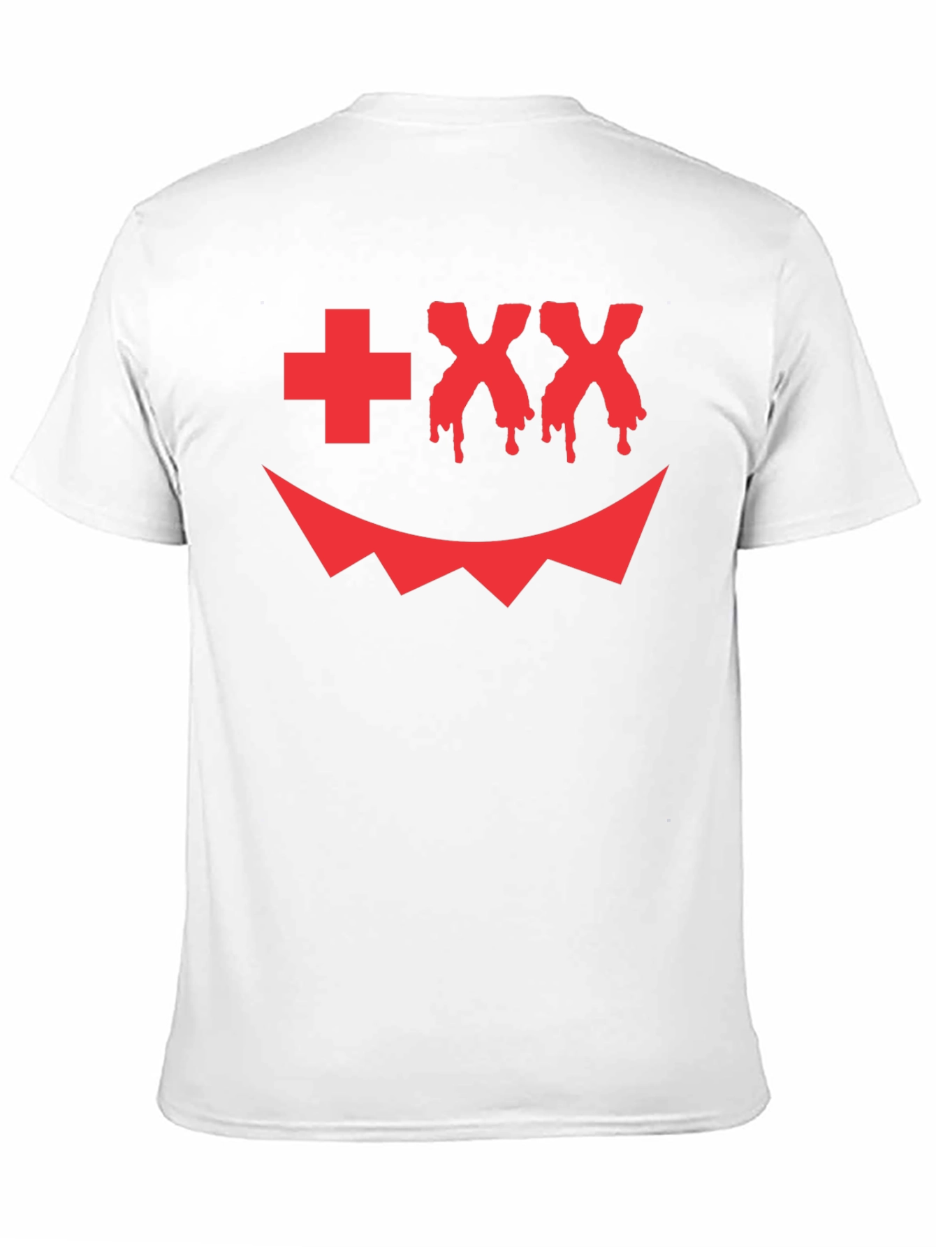 Scary Face Graphic Tee - Halloween Style