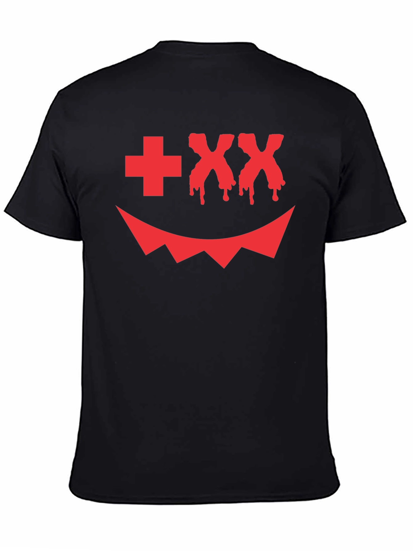 Scary Face Graphic Tee - Halloween Style