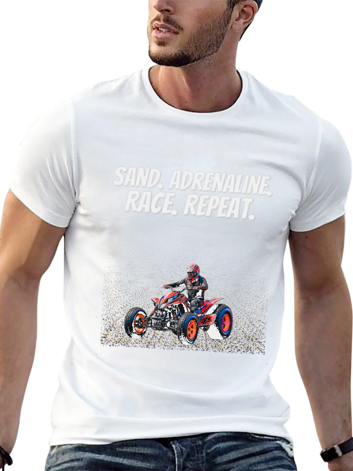 Sand. Adrenaline. Race. Repeat. Graphic Tee