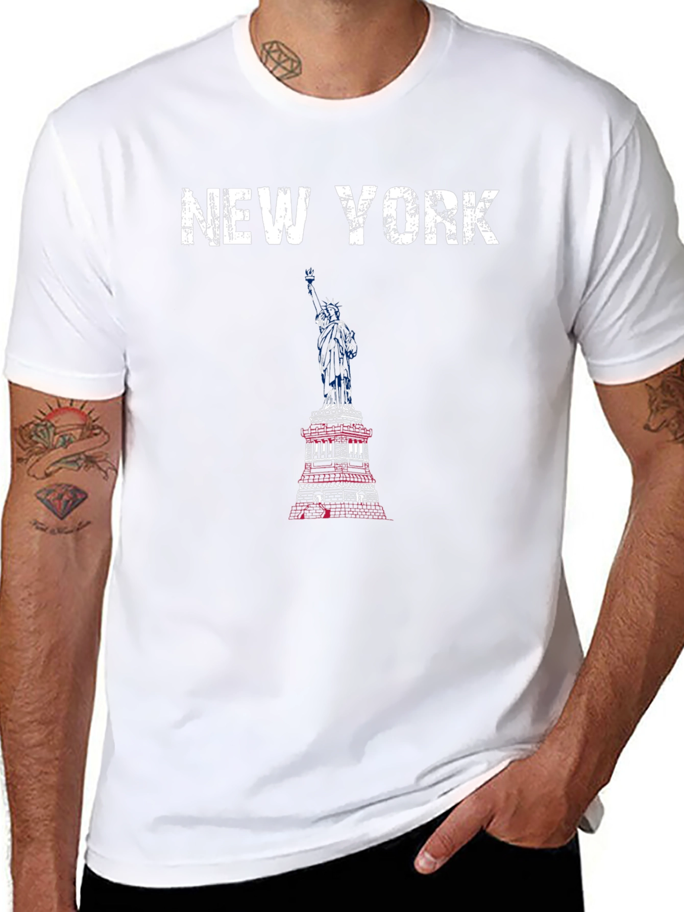 New York Statue of Liberty Graphic T-Shirt
