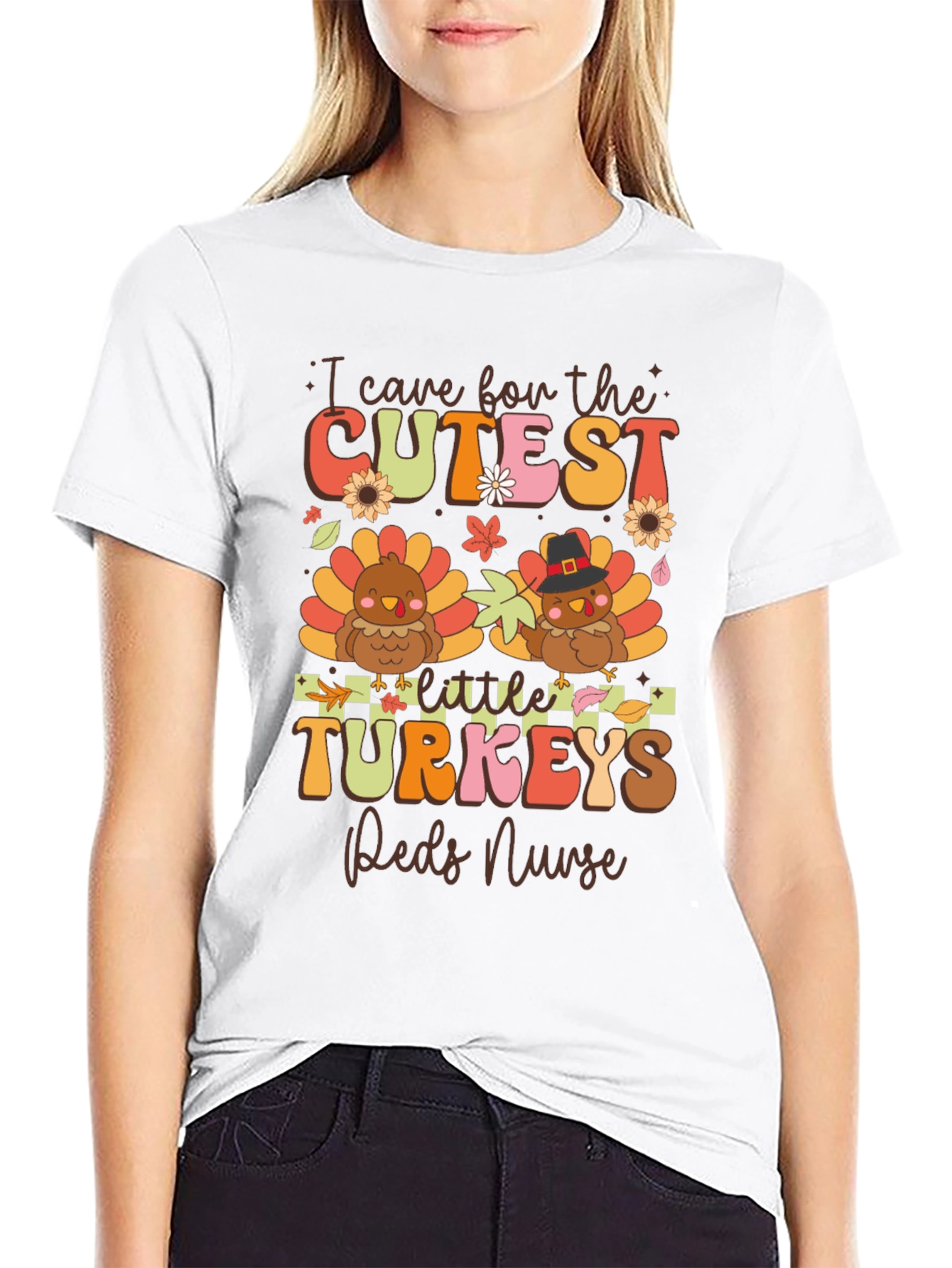 Cute Thanksgiving Nurse T-Shirt