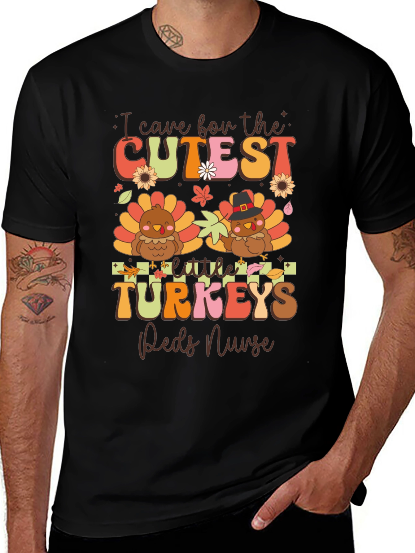 Cute Thanksgiving Nurse T-Shirt
