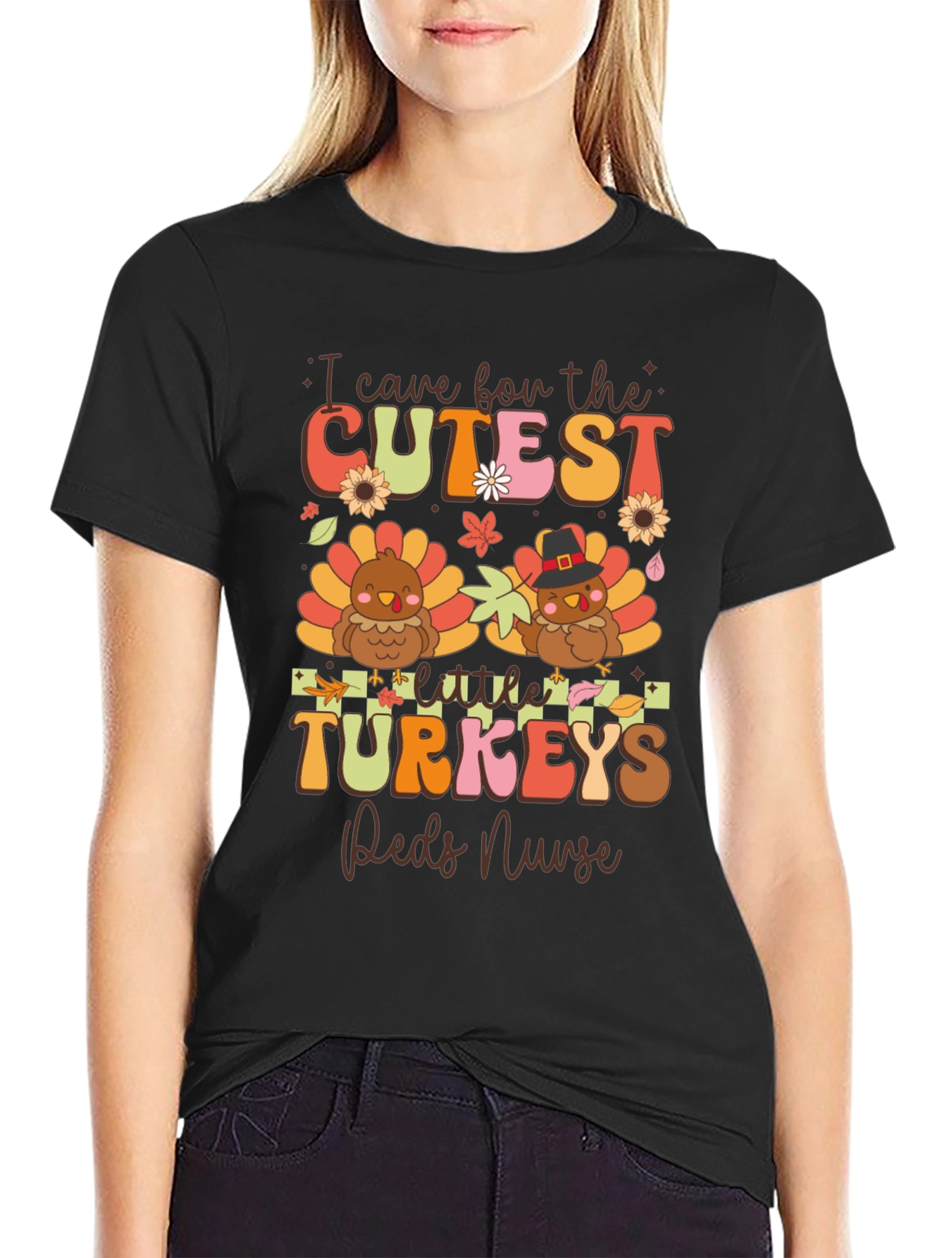 Cute Thanksgiving Nurse T-Shirt
