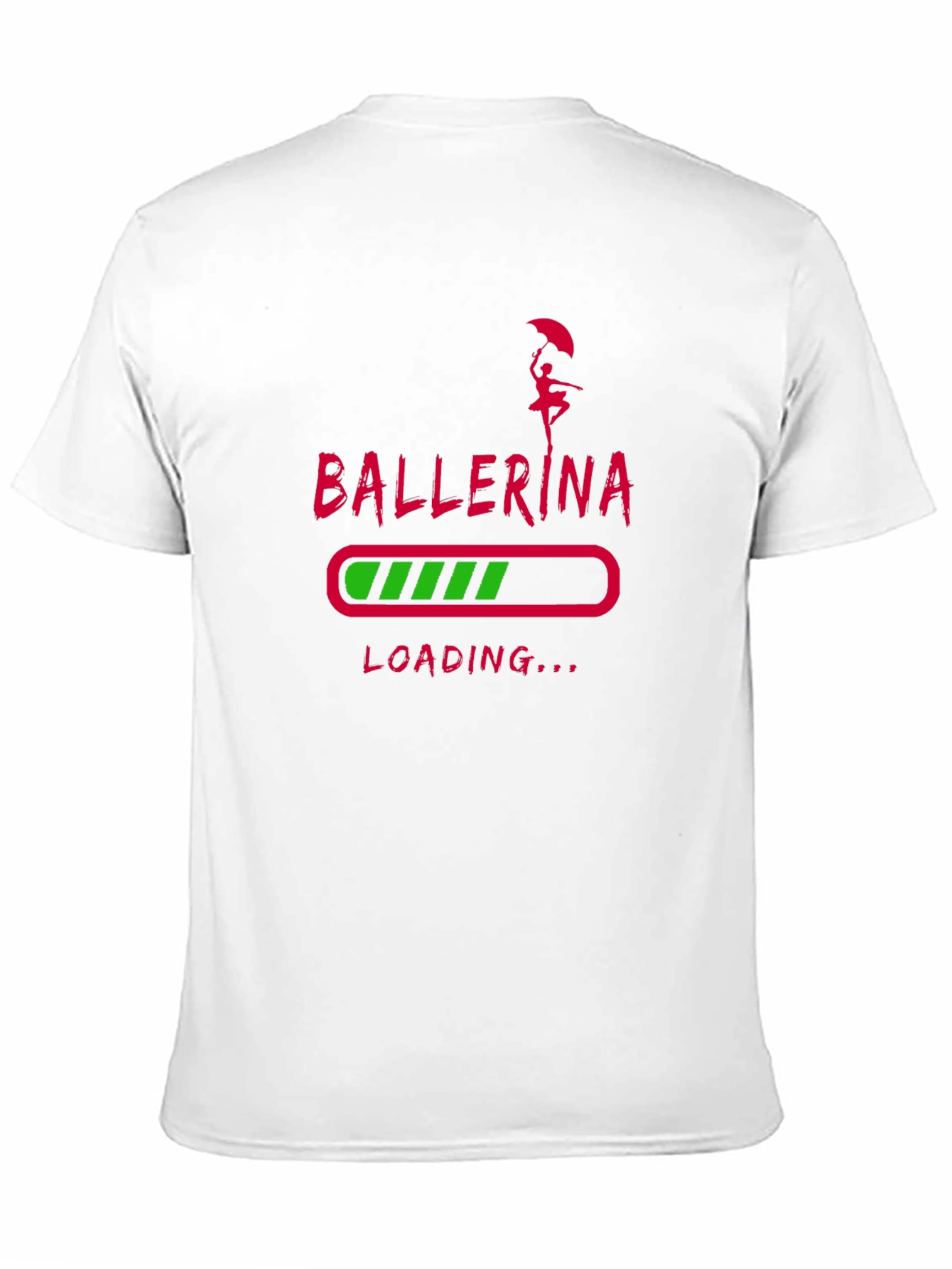 Ballerina Loading T-Shirt - Black Graphic Tee
