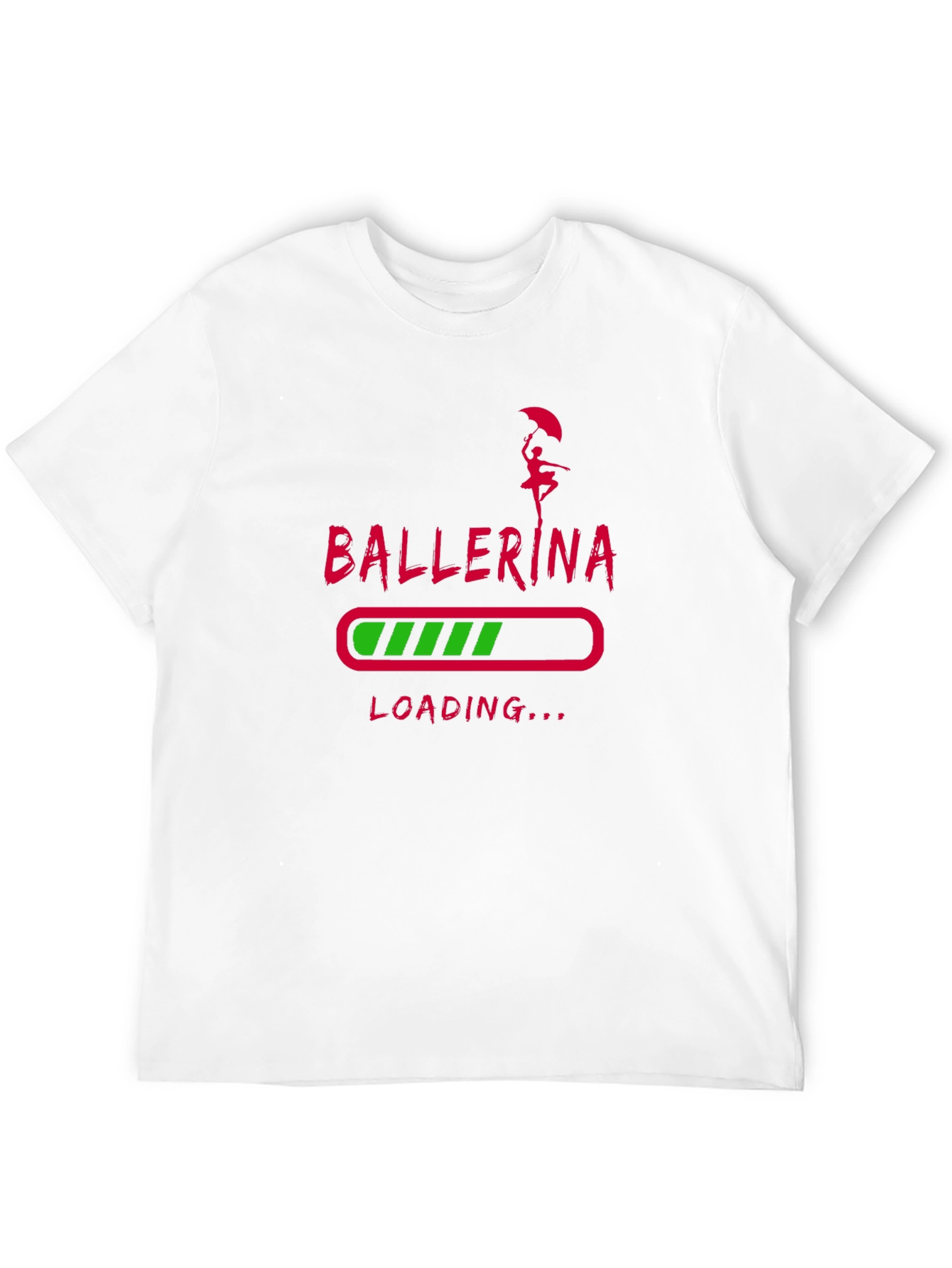 Ballerina Loading T-Shirt - Black Graphic Tee