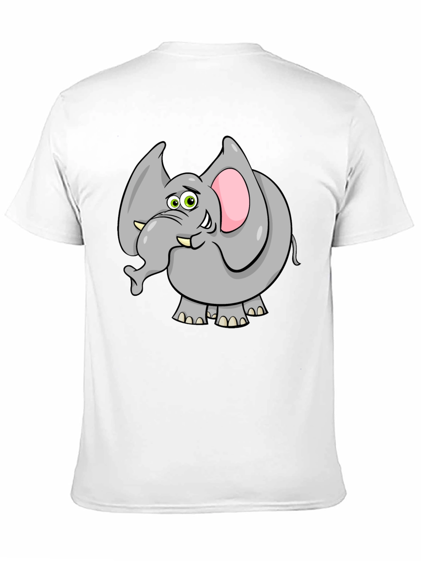 Elephant Graphic Tee - Quirky Animal Cartoon T-Shirt