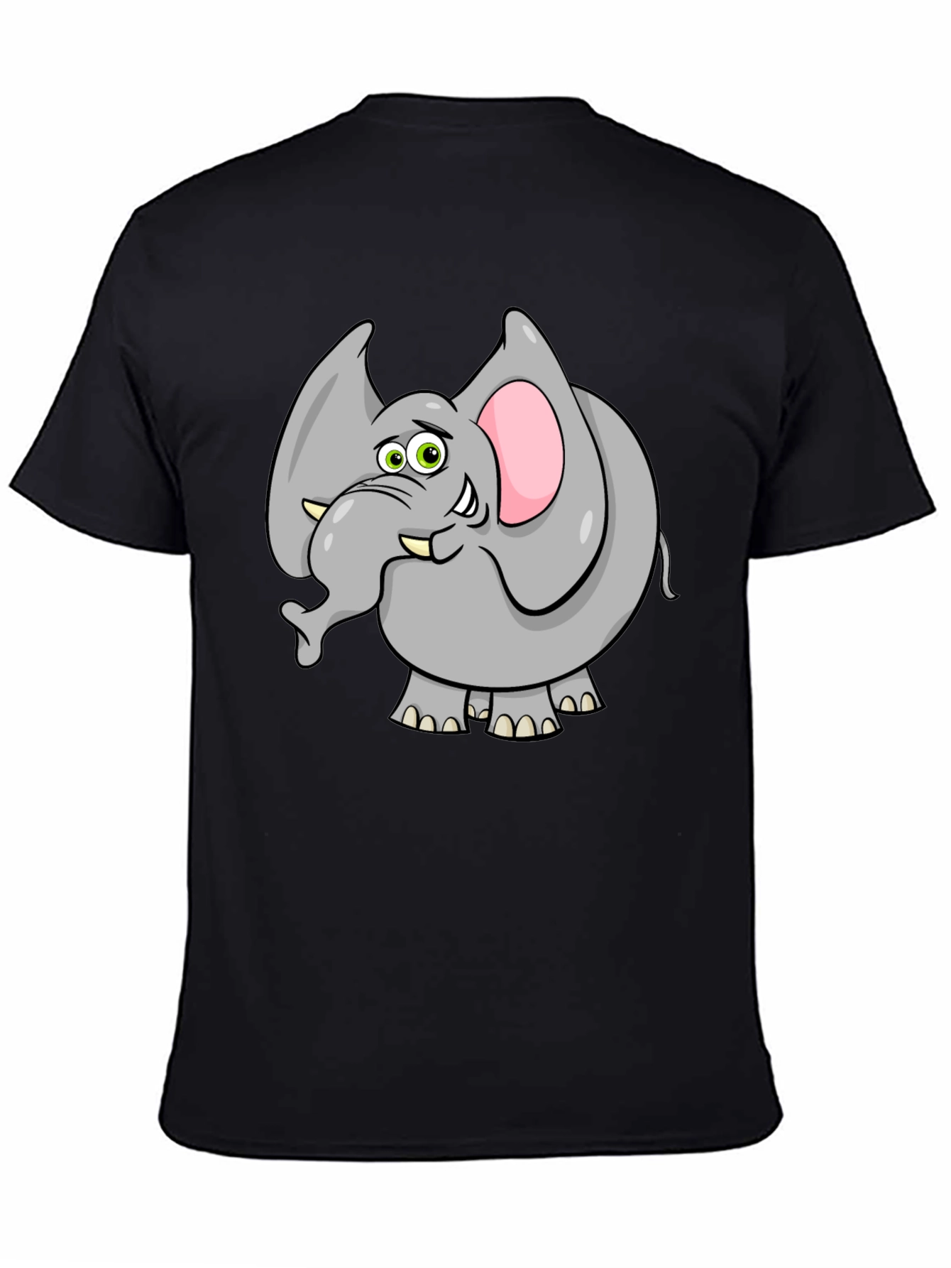 Elephant Graphic Tee - Quirky Animal Cartoon T-Shirt
