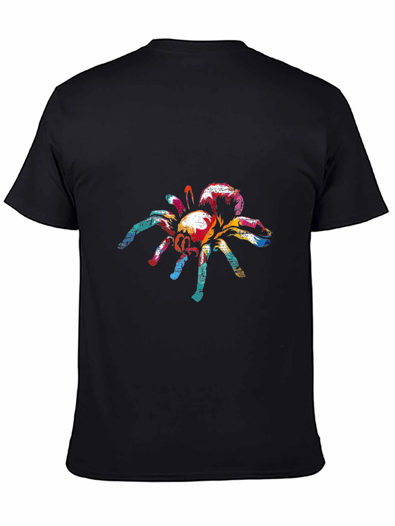 Abstract Spider Graphic Tee - Mens Black T-Shirt